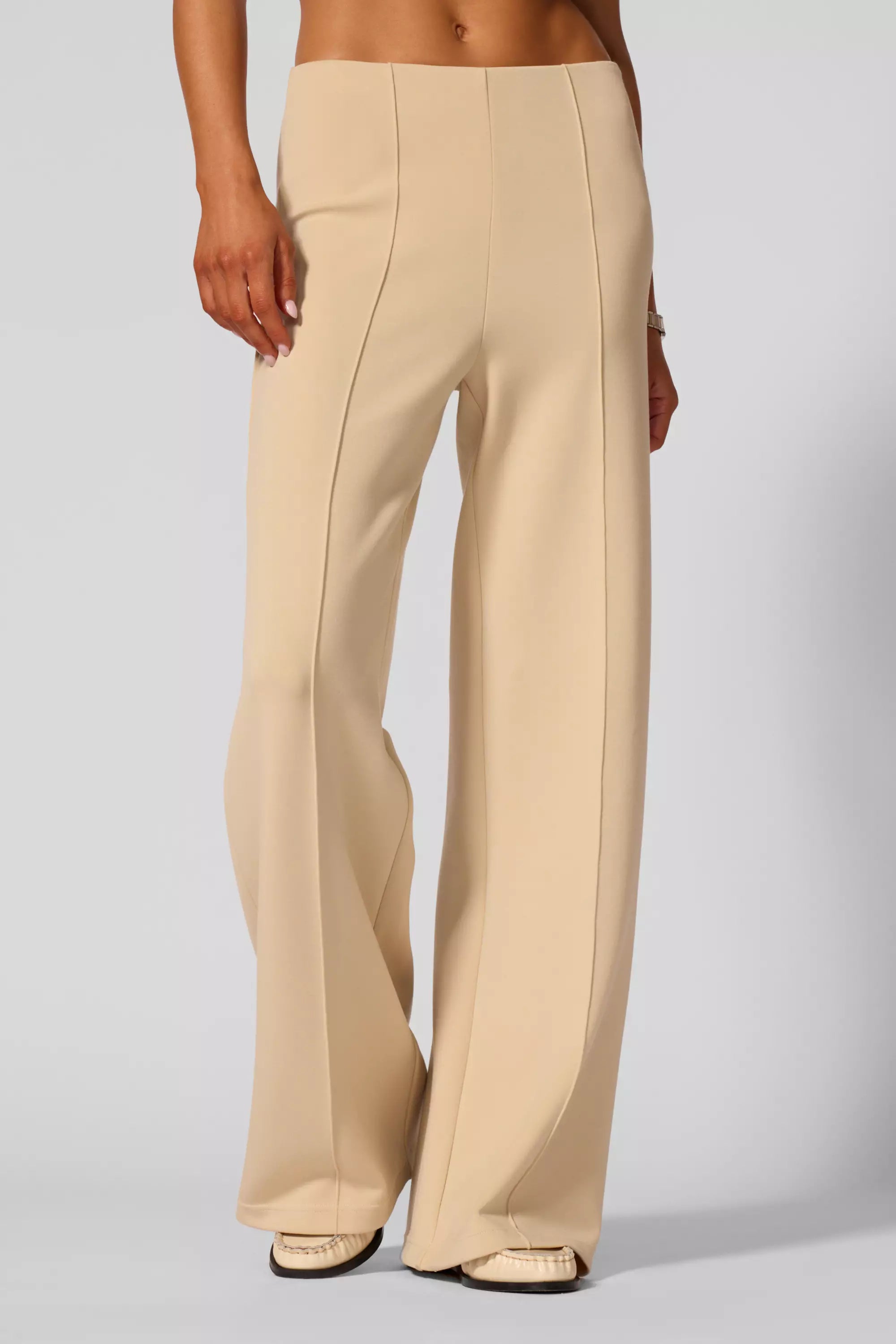 Wide Leg Pant - Brown Rice