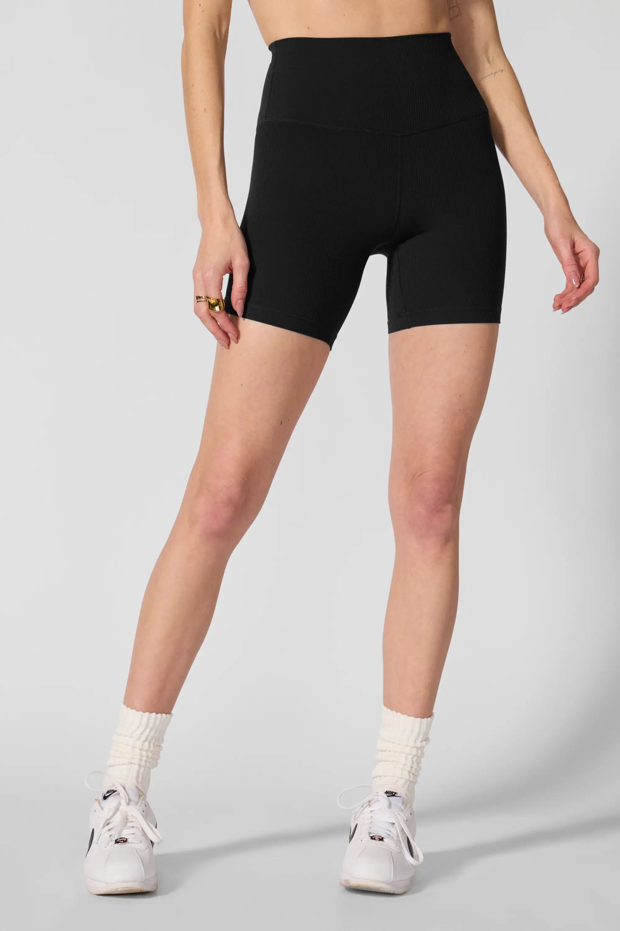 Ribbed Short - Black