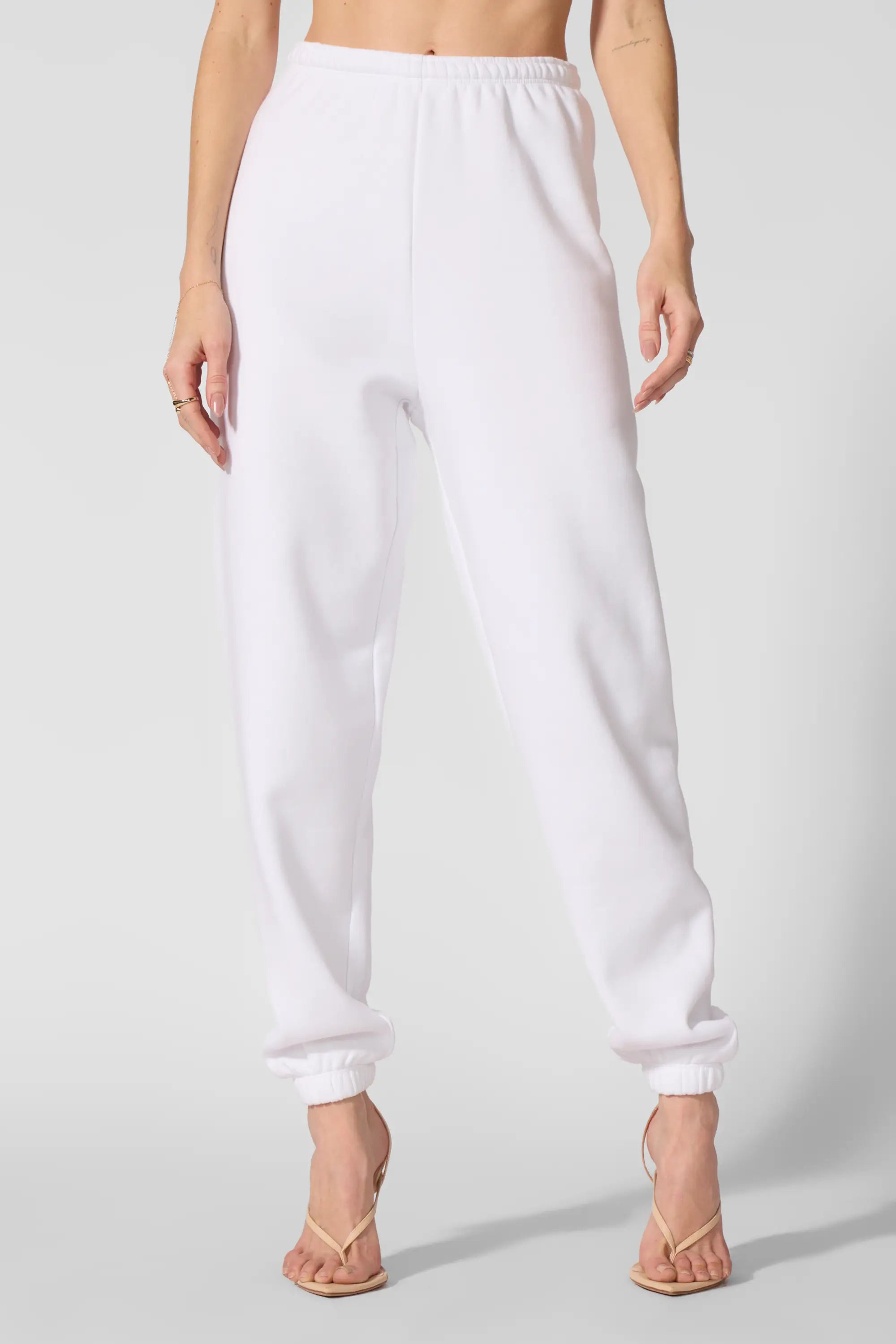 Pantalon de survêtement Luxefleece Boyfriend - Brilliant White