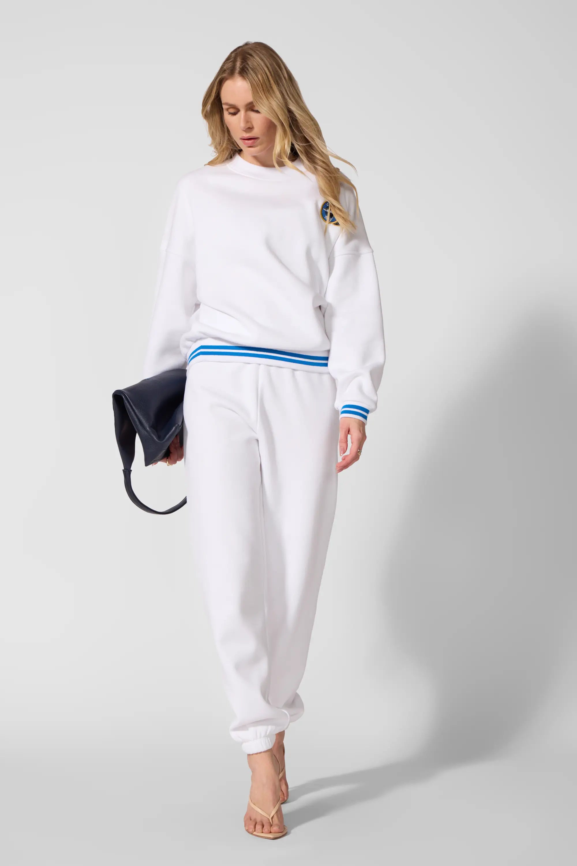 Luxefleece Boyfriend Sweatpant - Brilliant White