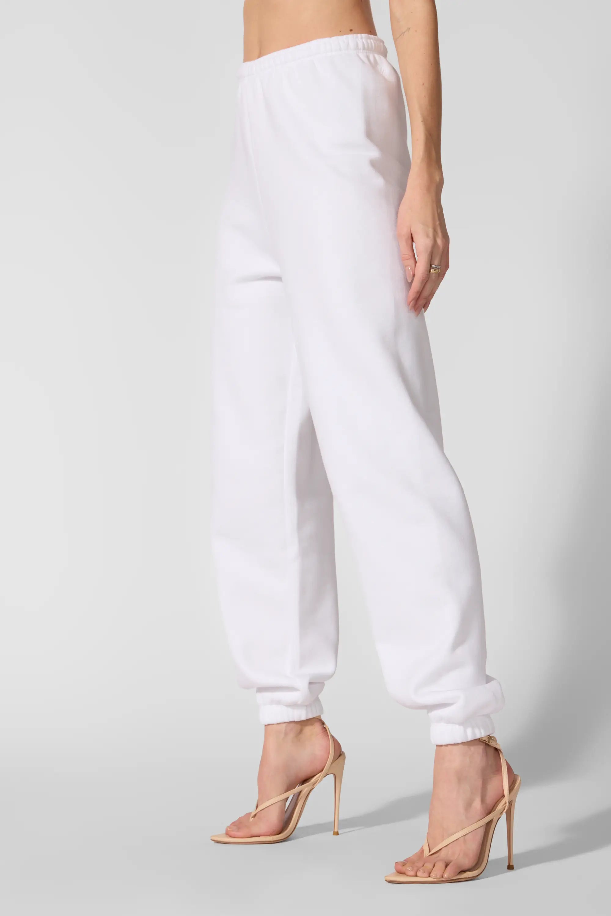 Luxefleece Boyfriend Sweatpant - Brilliant White