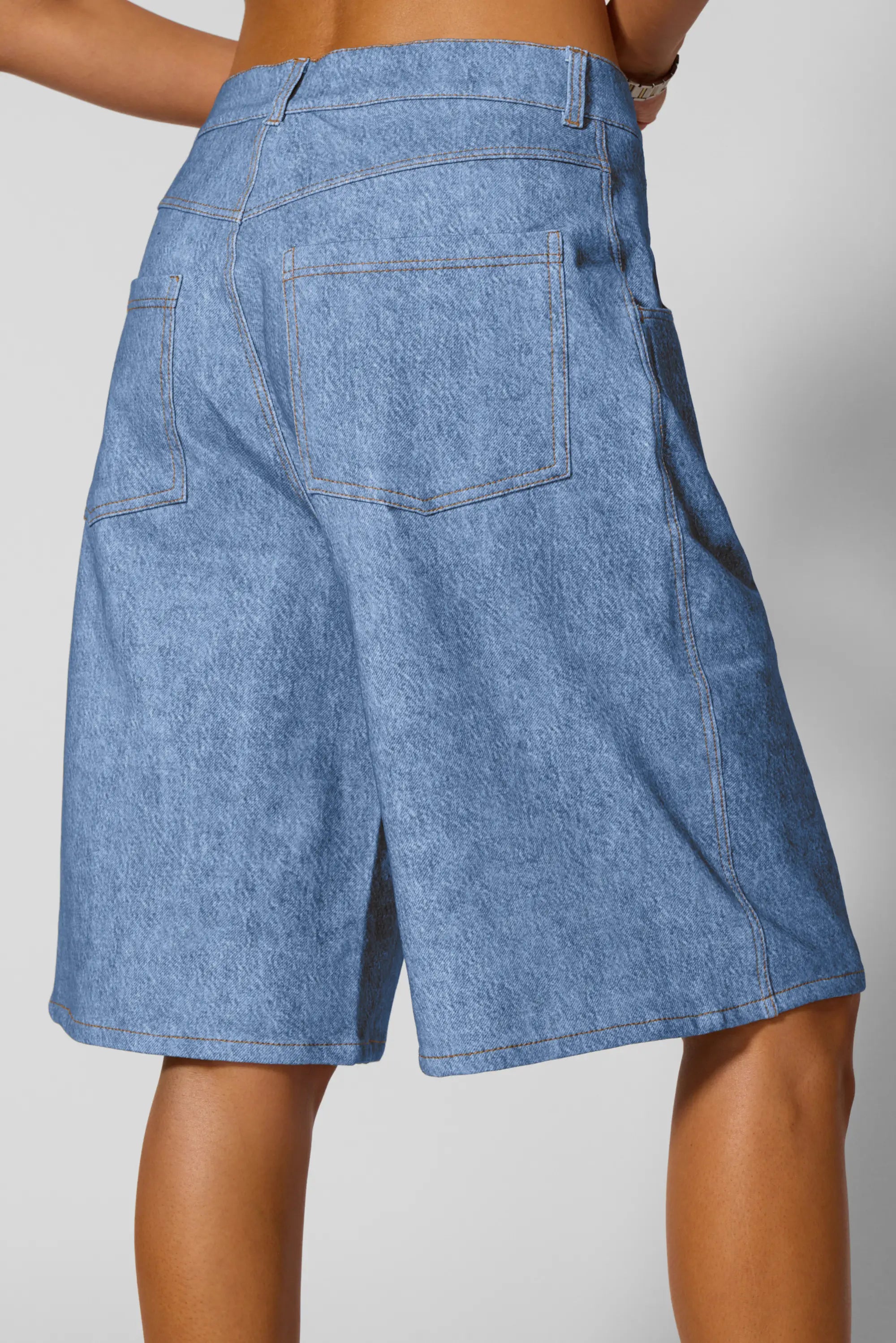 Trompe-l'oeil Short - Denim Wash