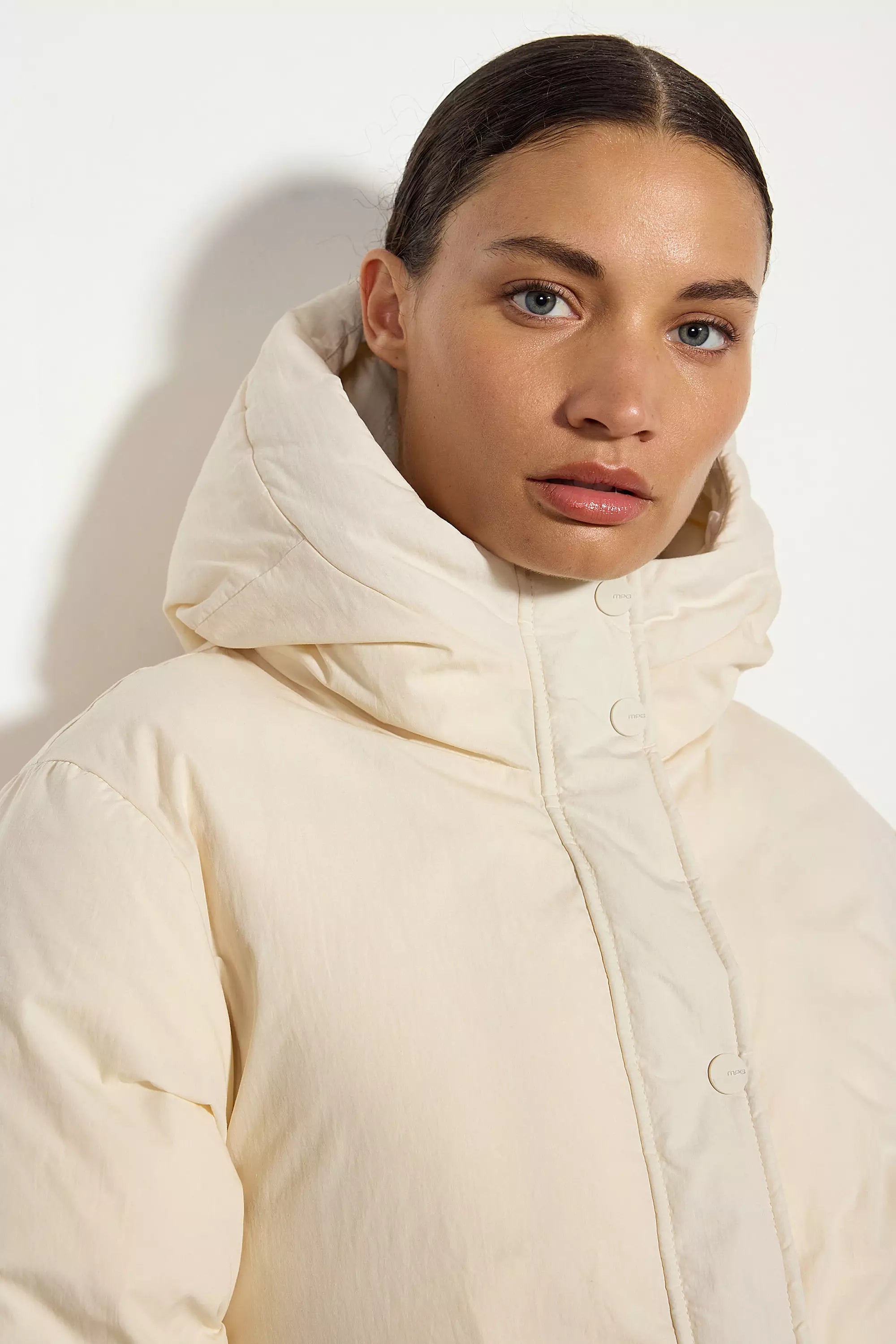 RDS Down Hip-Length Puffer - Winter White