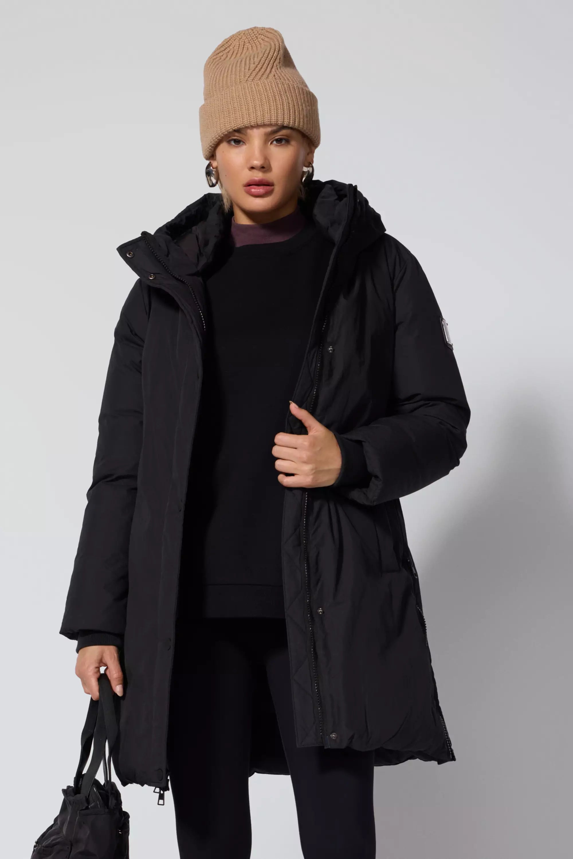 RDS Down Midi Puffer - Black