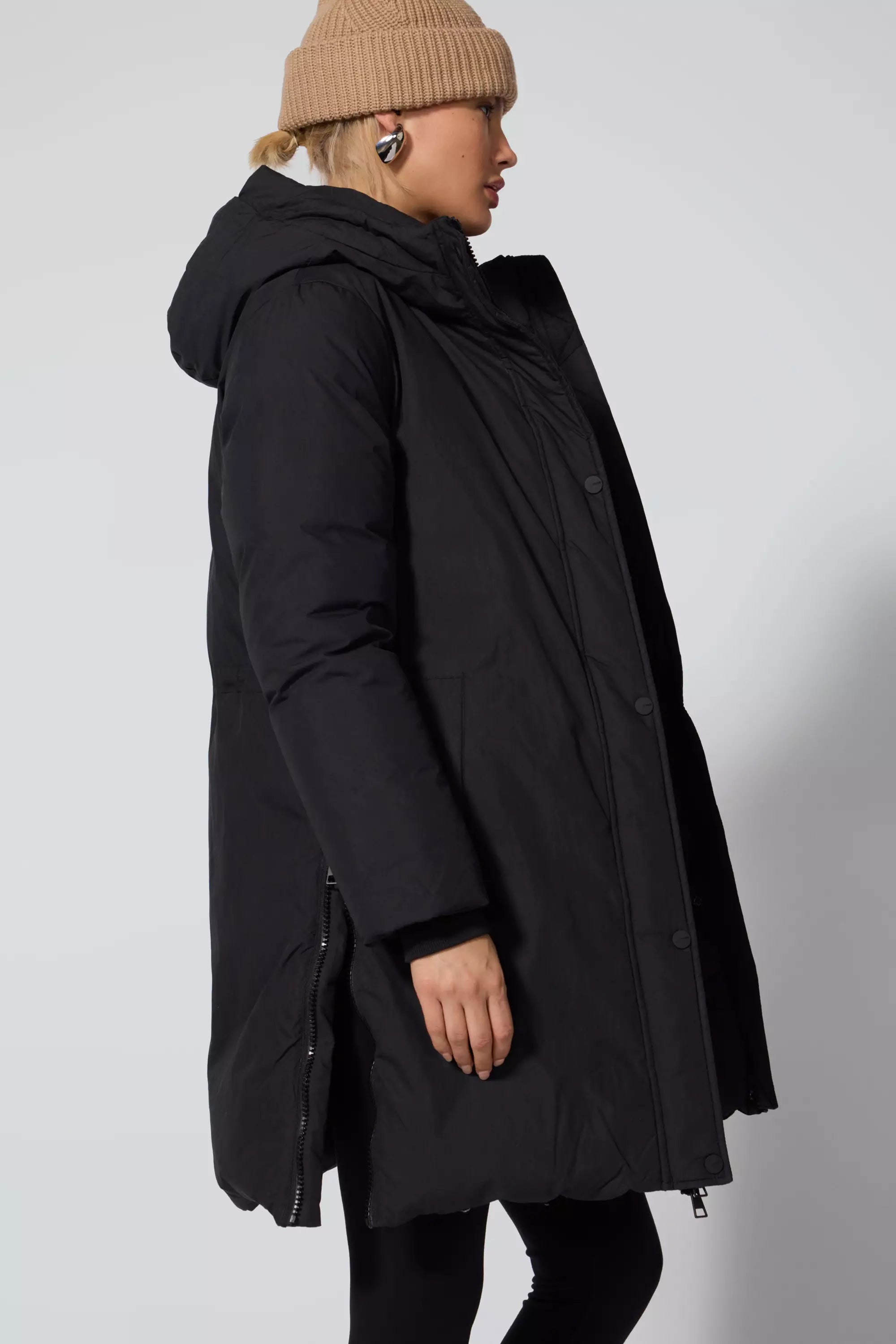 RDS Down Midi Puffer - Black