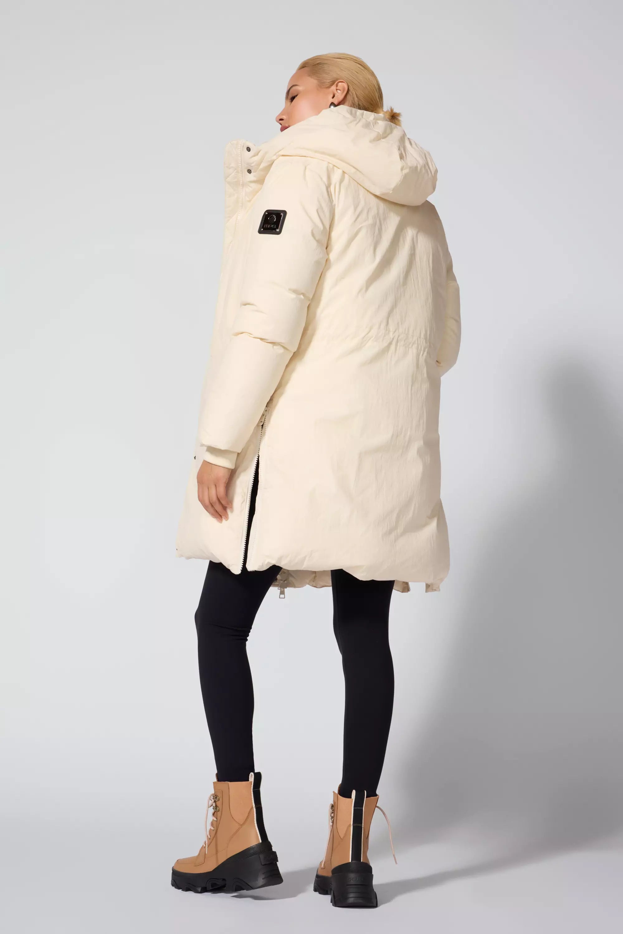 RDS Down Midi Puffer - Winter White