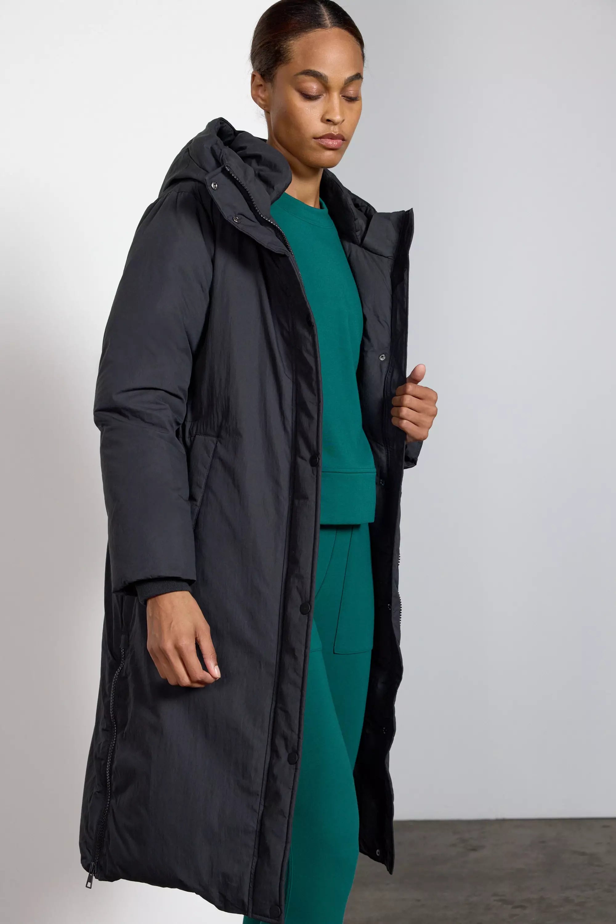 RDS Down Maxi Puffer - Black