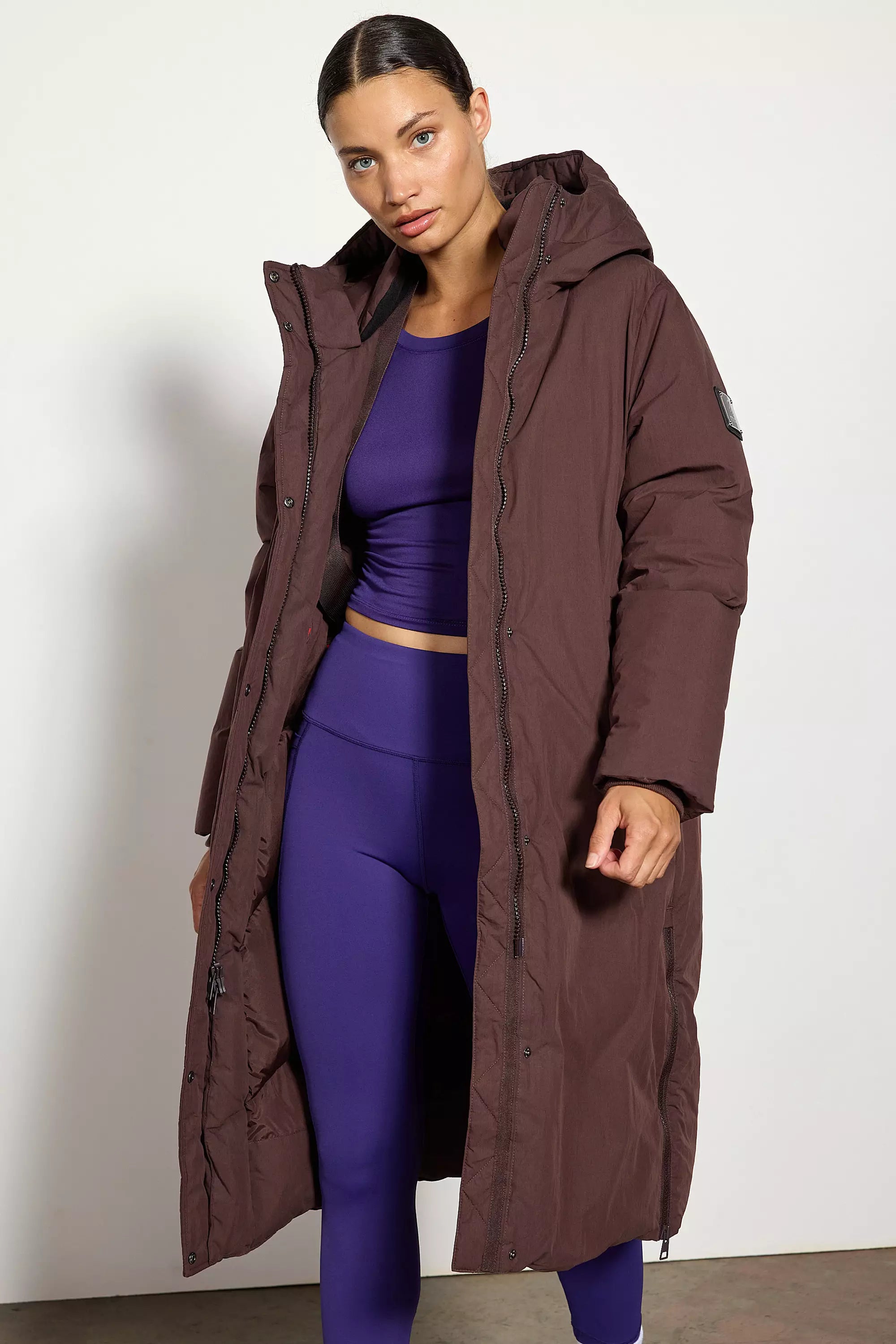 RDS Down Maxi Puffer - Chocolate Brown