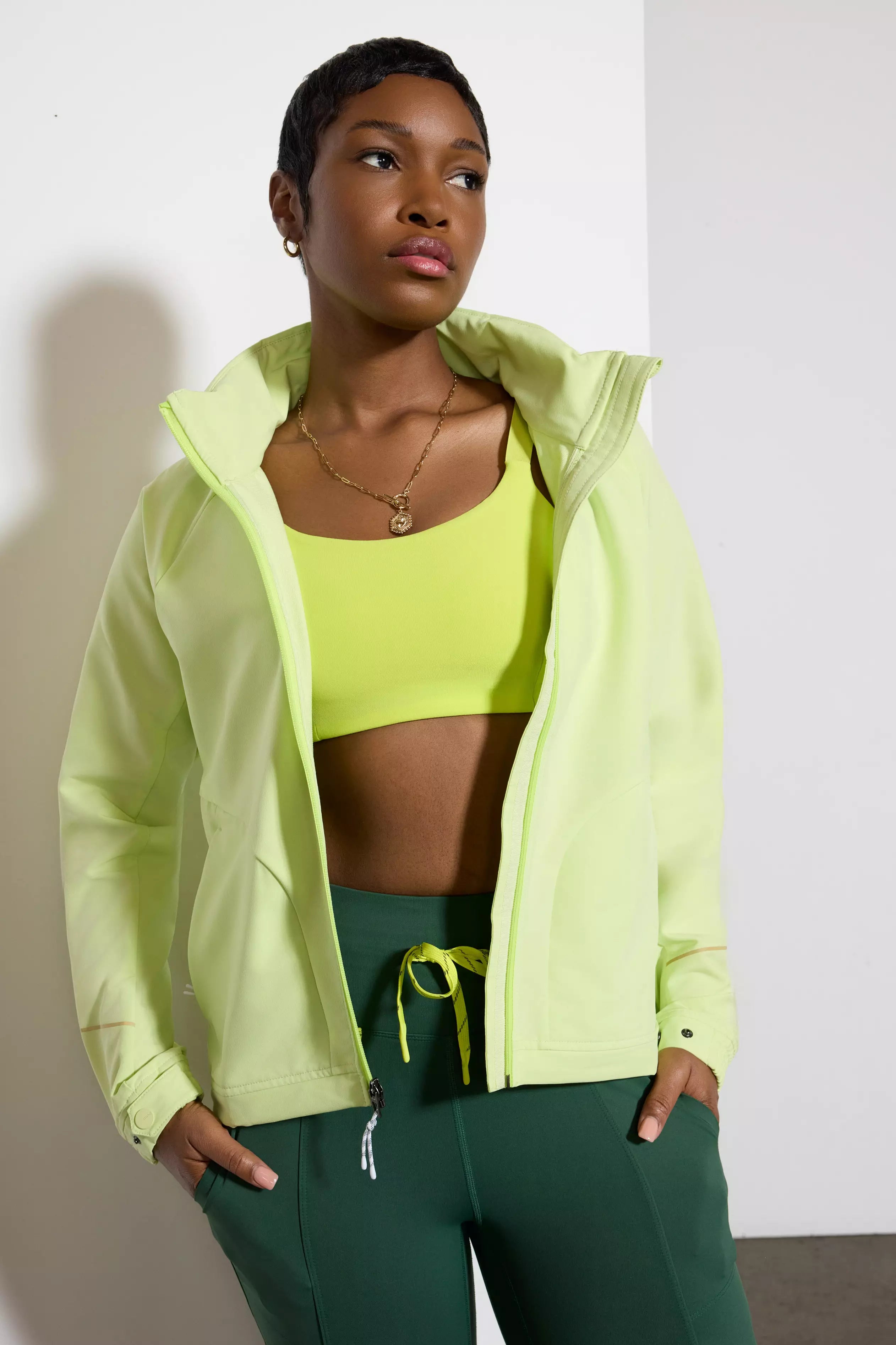 Guardian Packable Jacket - Shadow Lime