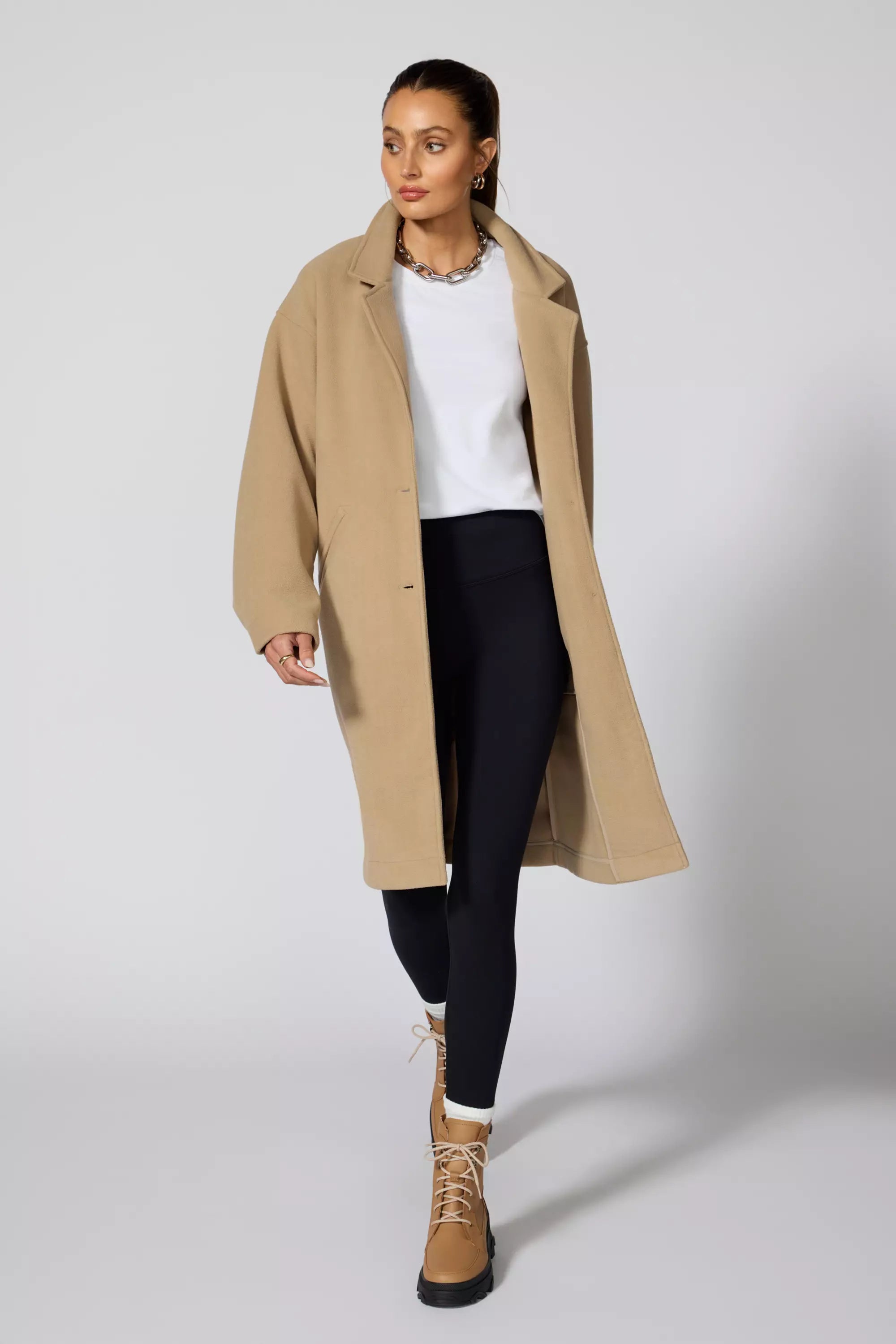 Elevate Fleece Overcoat - New Taupe