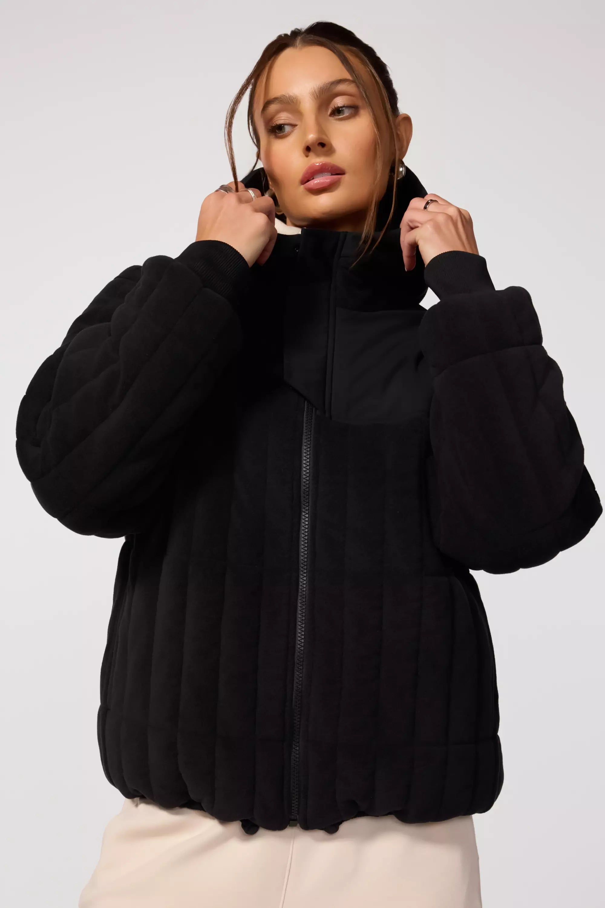 Placid Oversized Jacket - Black