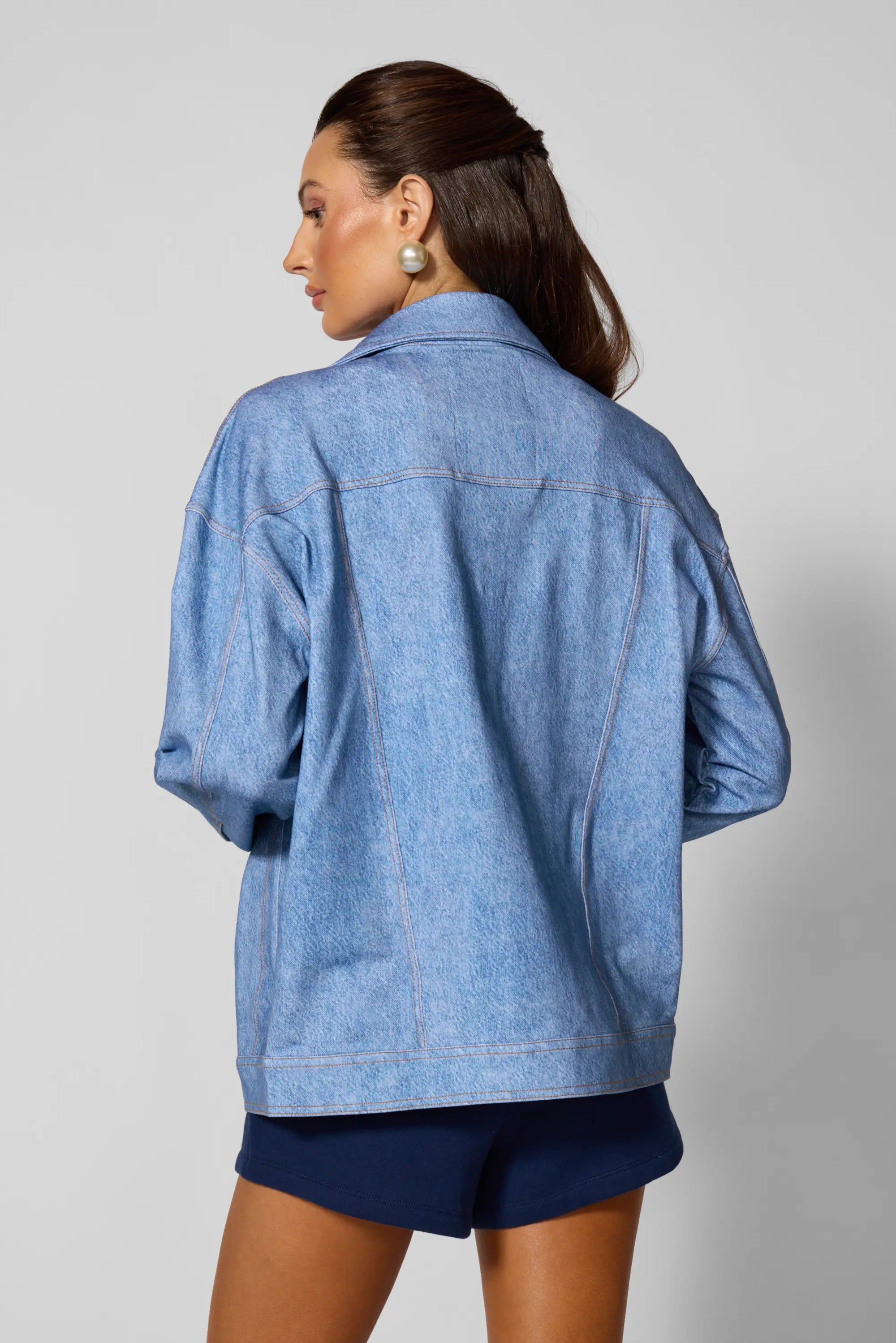 Veste en trrompe-l'oeil - lavage en denim