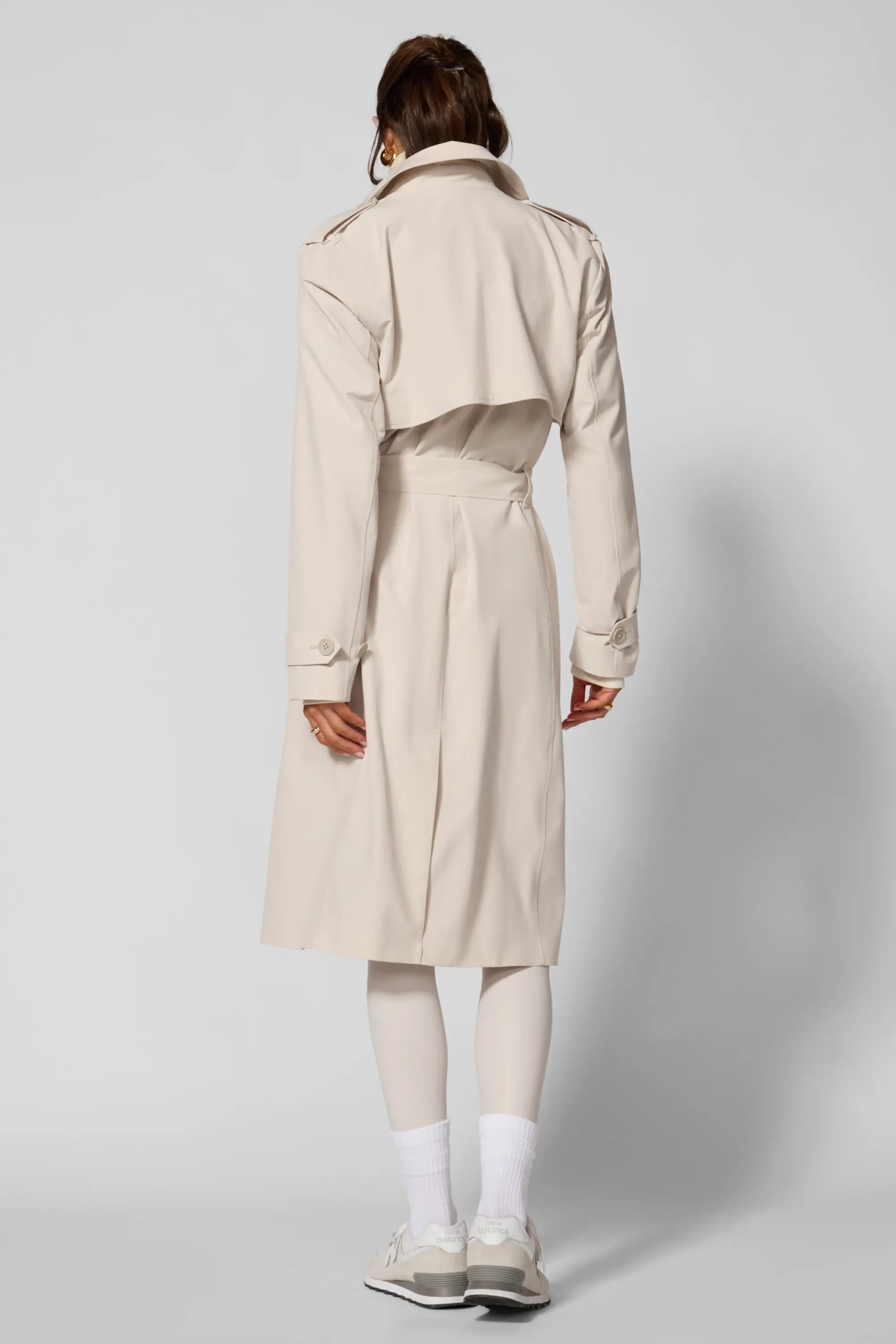 Ripstop Trench Coat - Moonbeam