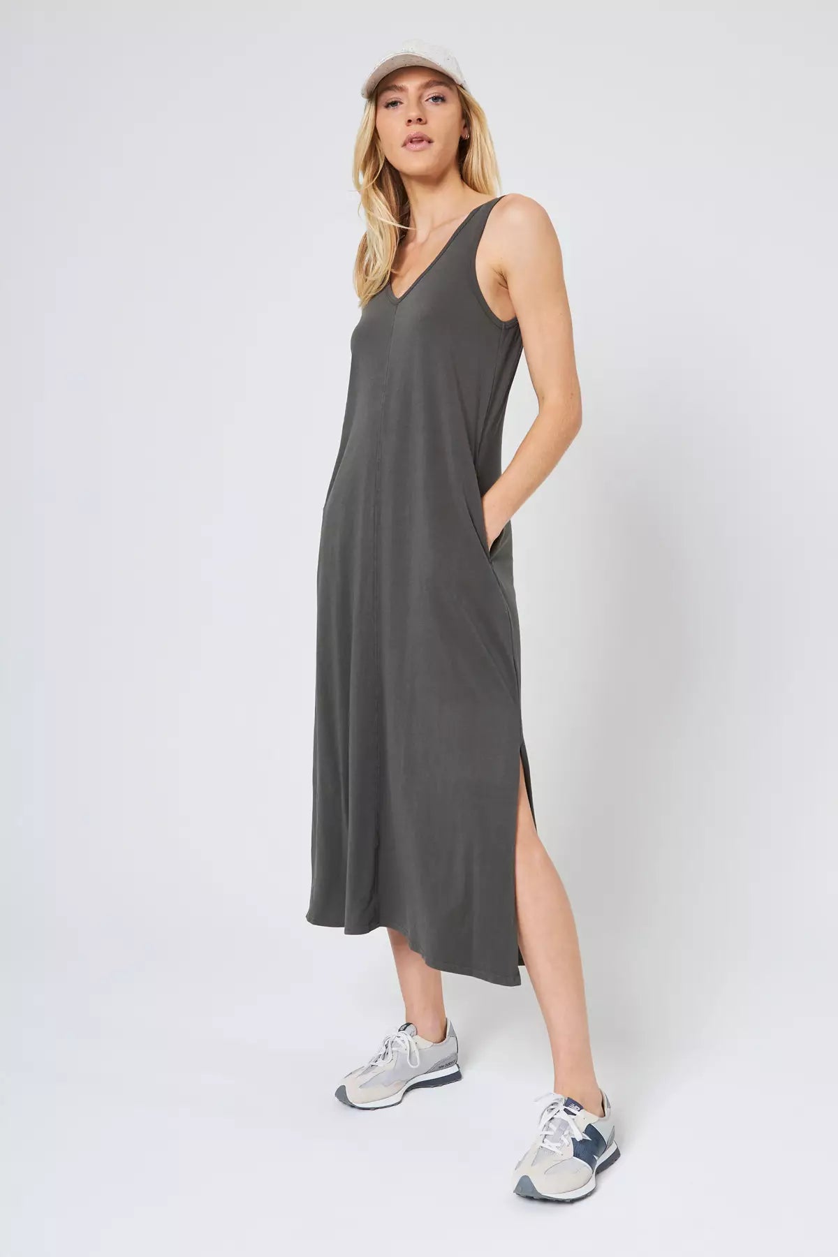 Robe calme en V - Bay Leaf