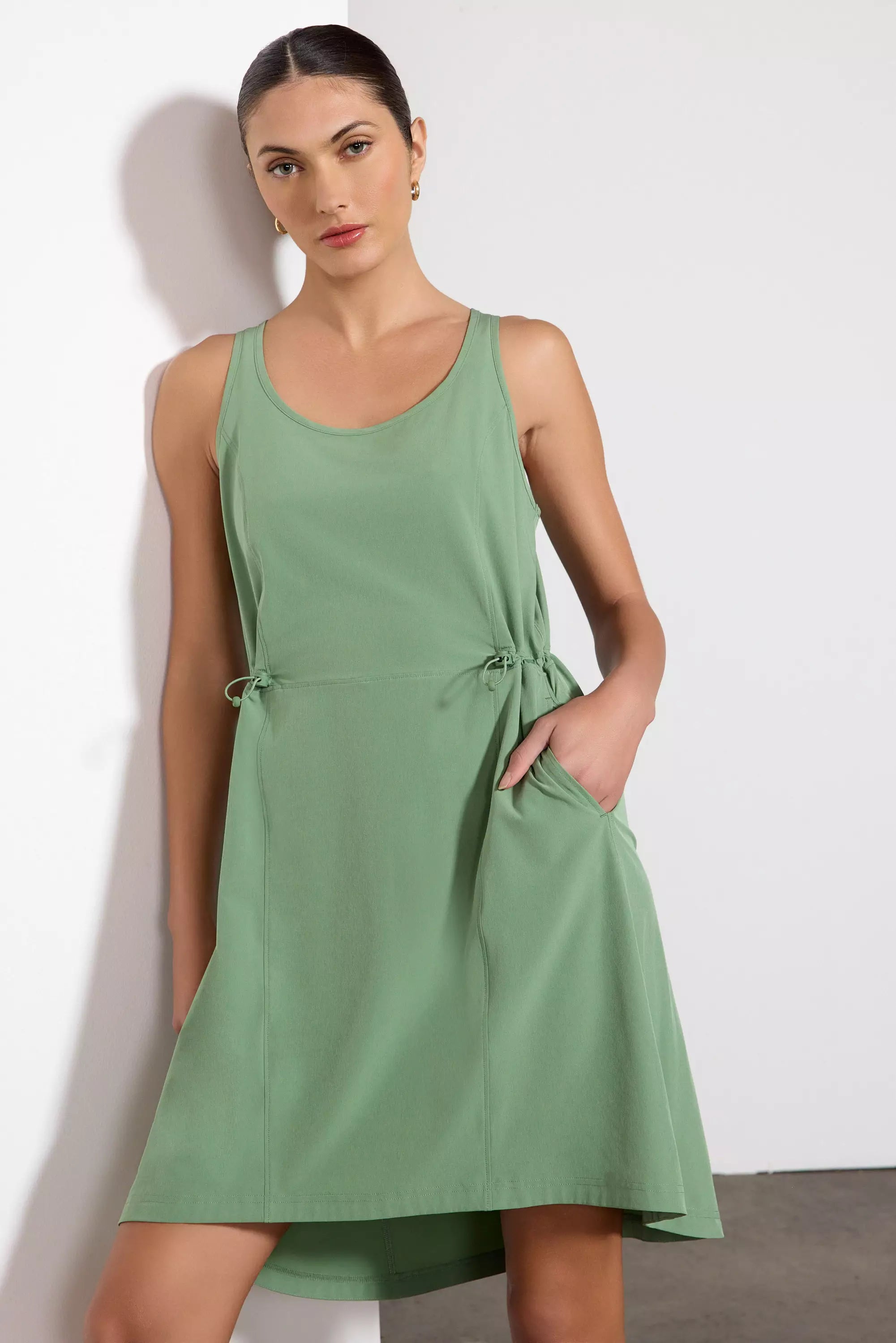 Inspire Dress - Hedge Green