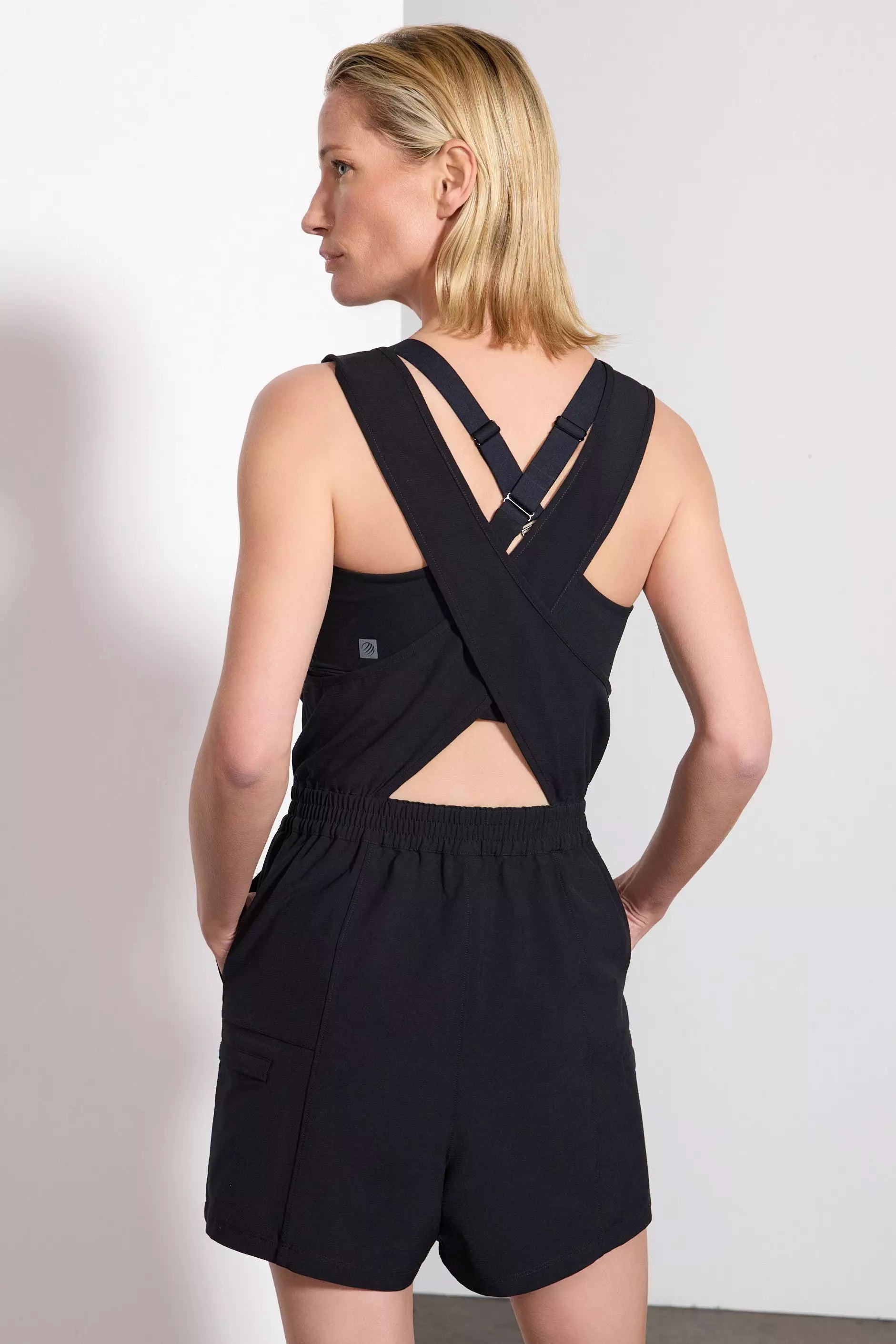 Rove Hiking Romper - Black