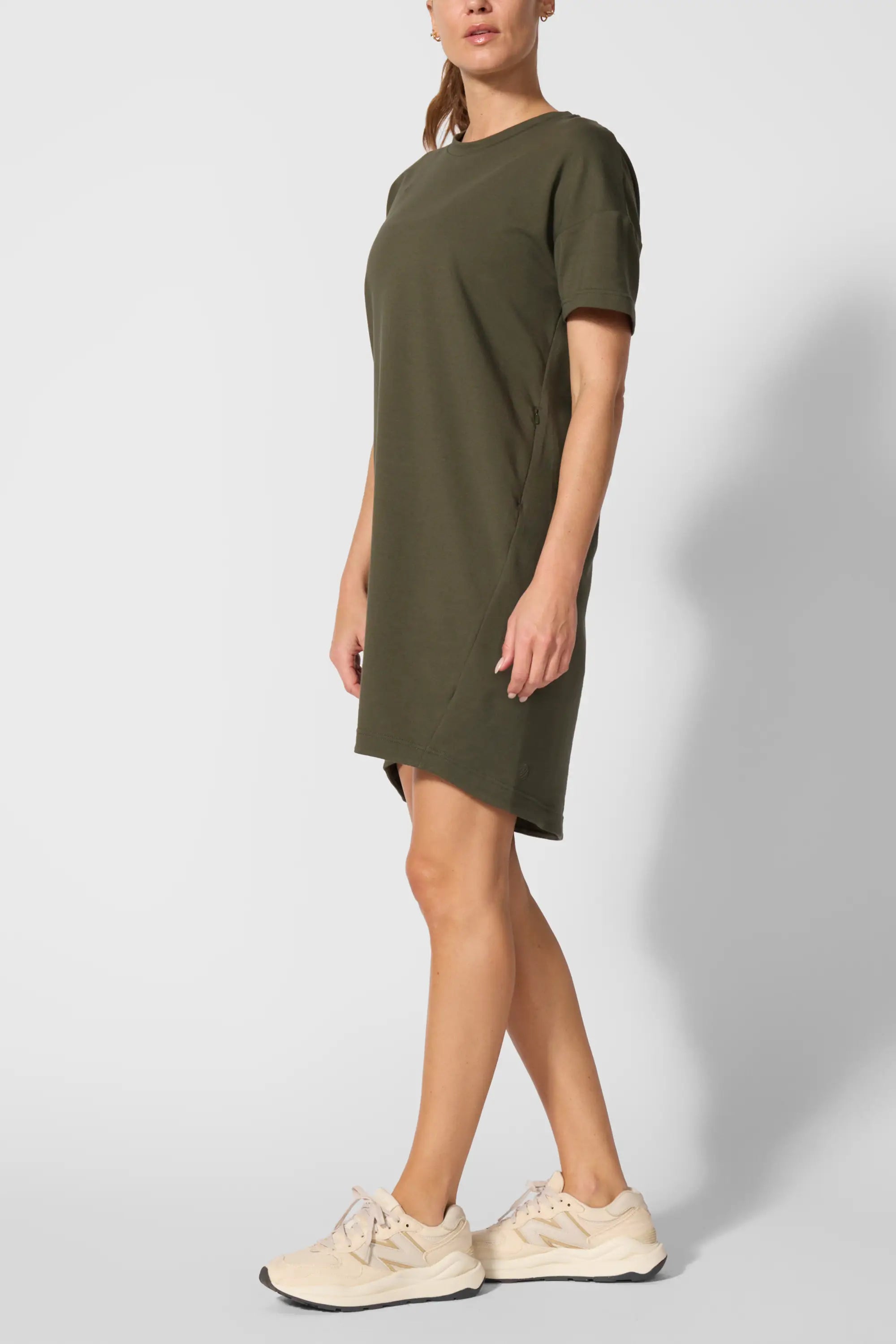 Luxe Terry T-Shirt Dress - Kambaba