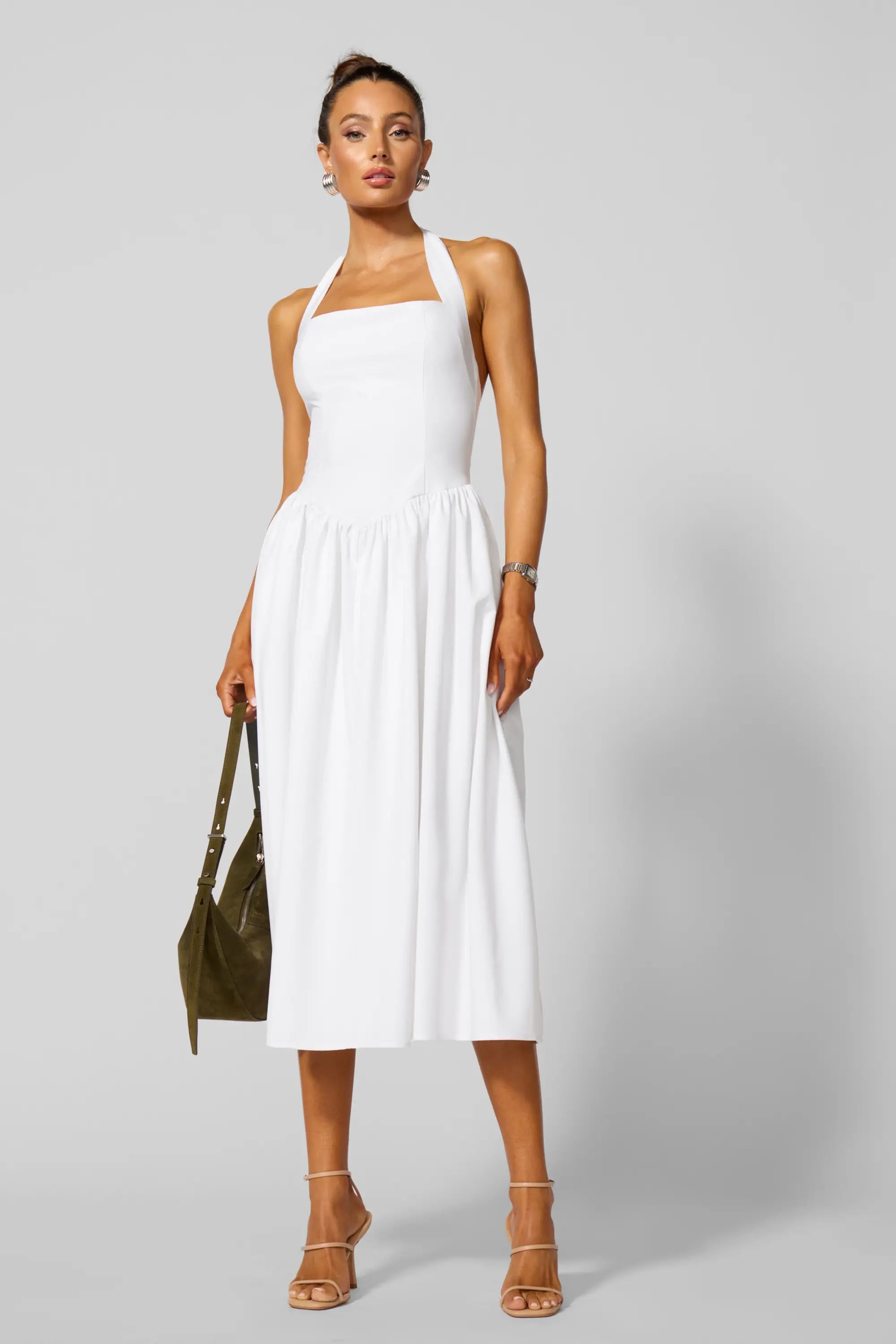 Twirl Dress - Brilliant White