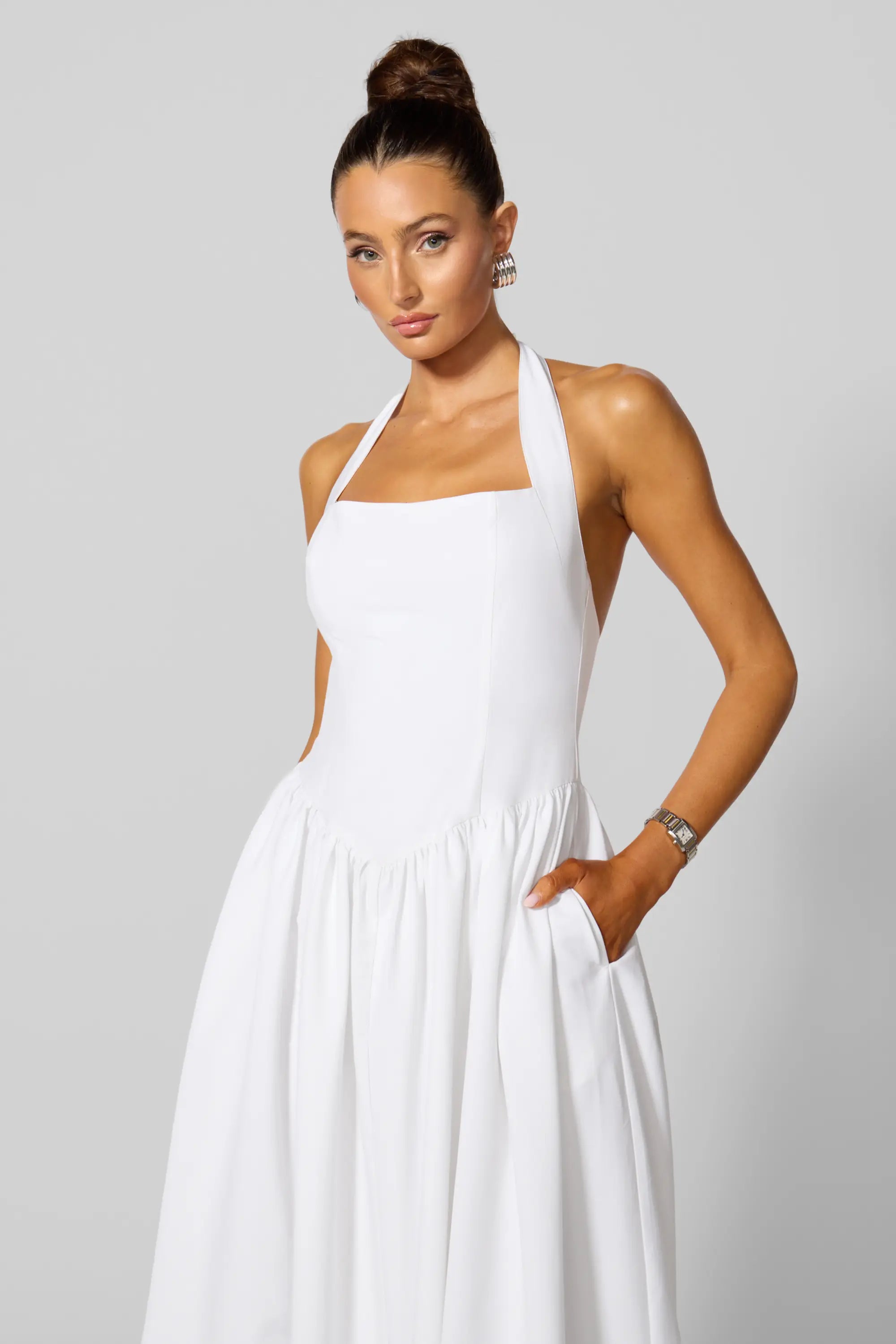 Twirl Dress - Brilliant White