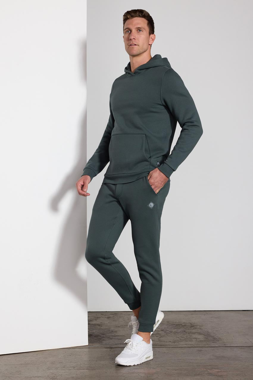 Comfort Men's Fleece Pullover Hoodie - Bay Leaf