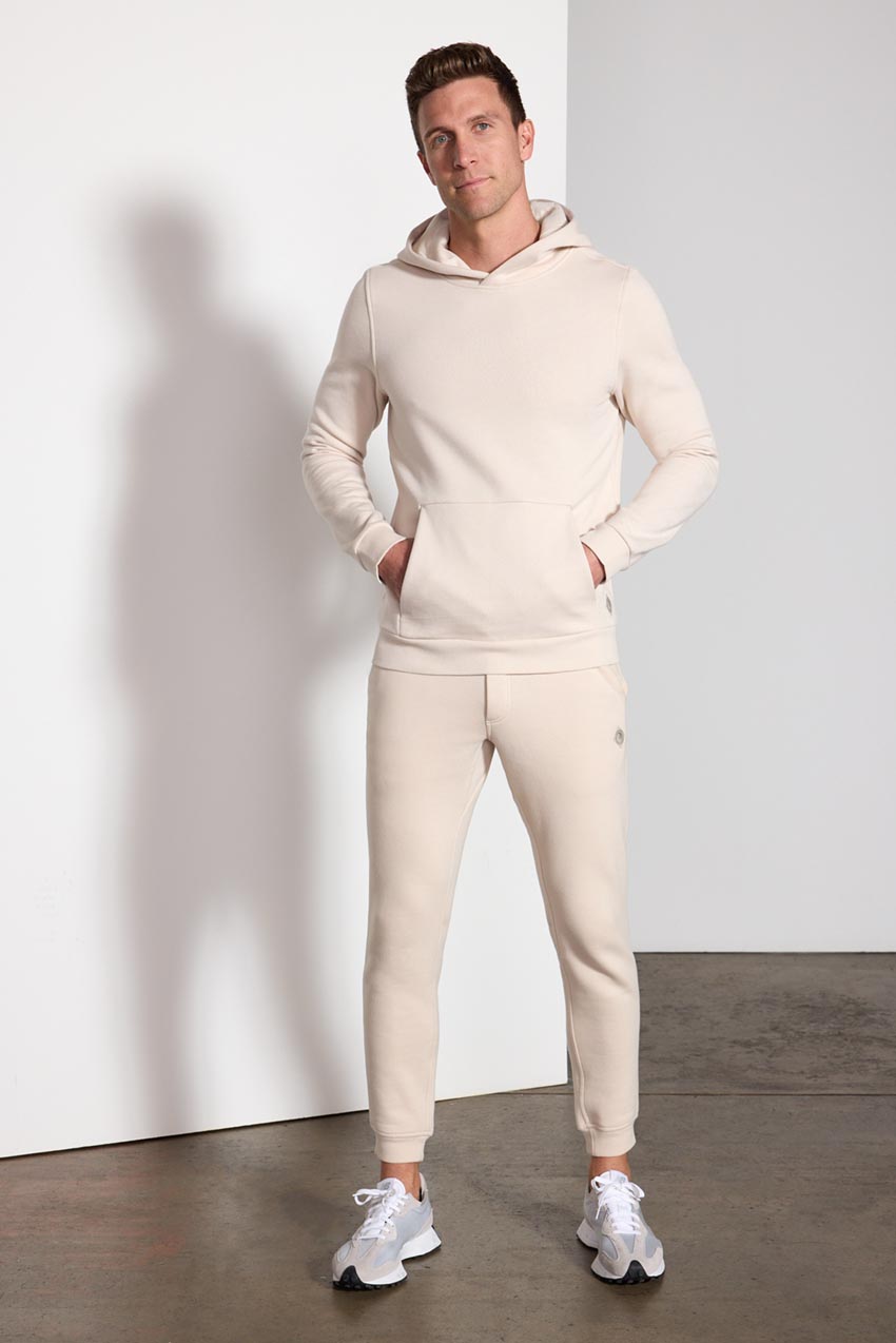 Sweat à capuche Luxefleece pour hommes - Stone