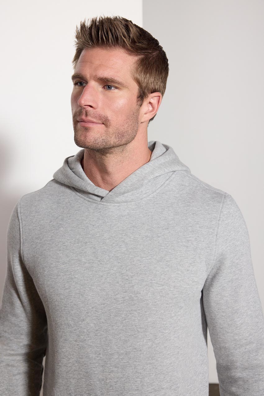 Comfort Men's Fleece Pullover Hoodie - Htr Concrete