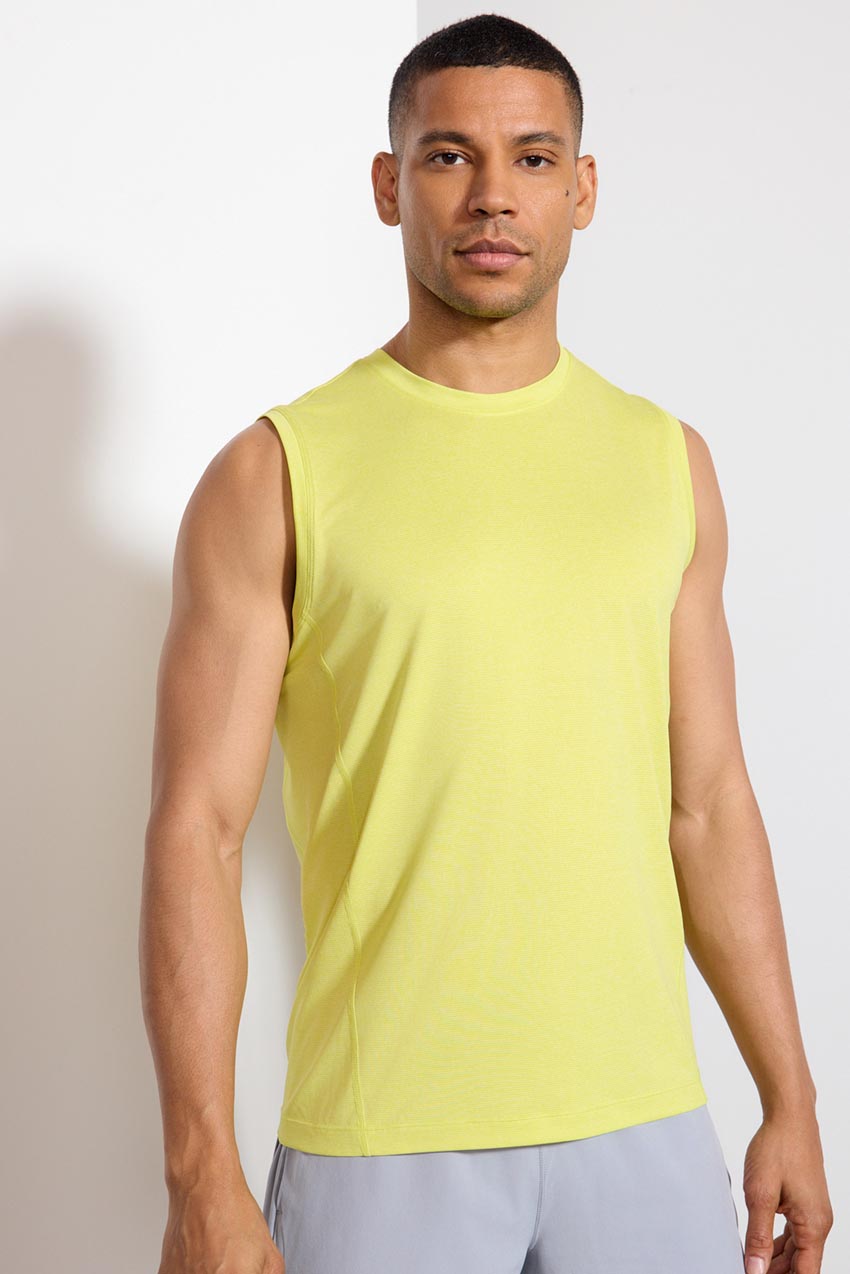 Conquer Crew Neck Tank - Primrose Melange