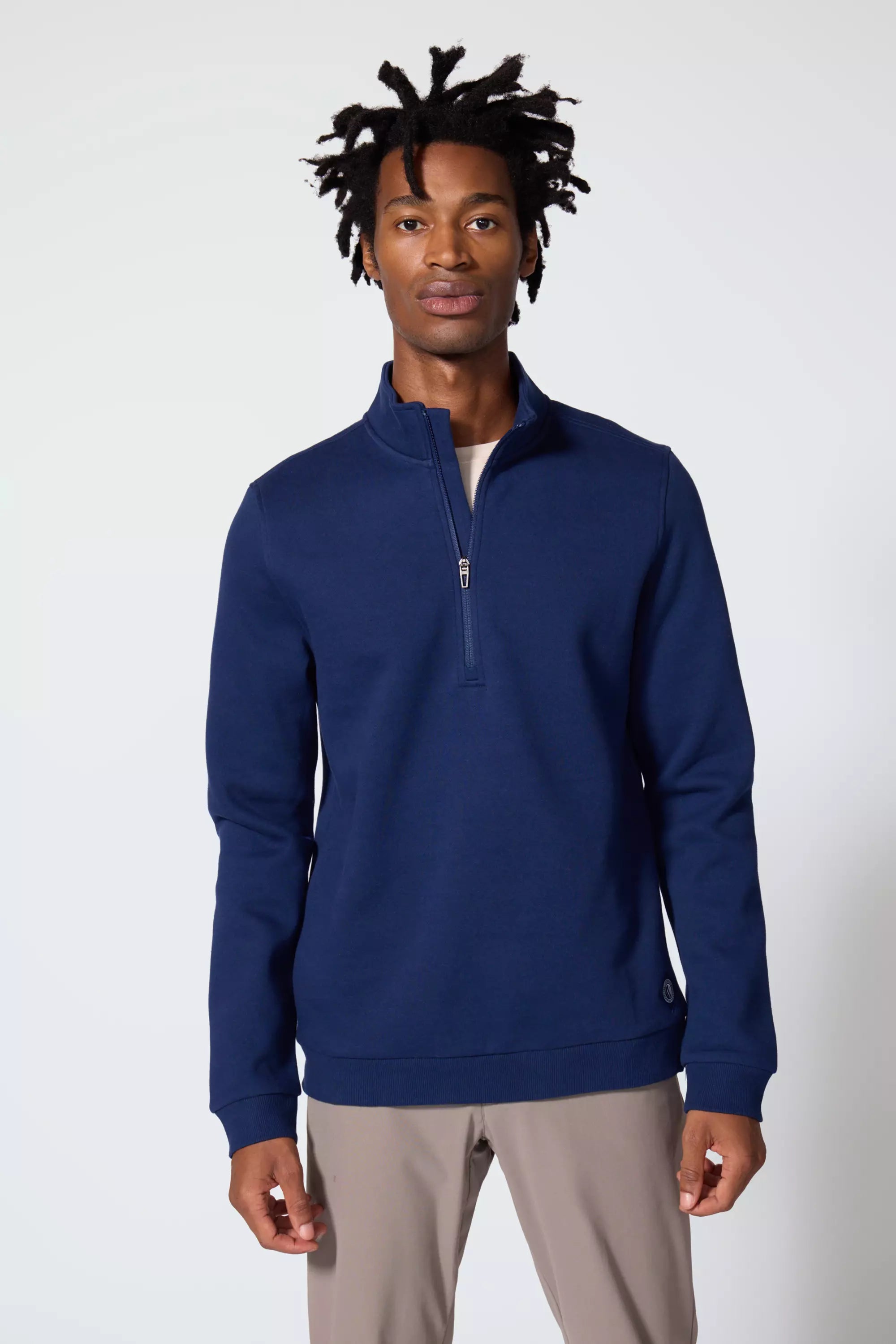 Comfort Men's Fleece 1/4 Zip  - Navy