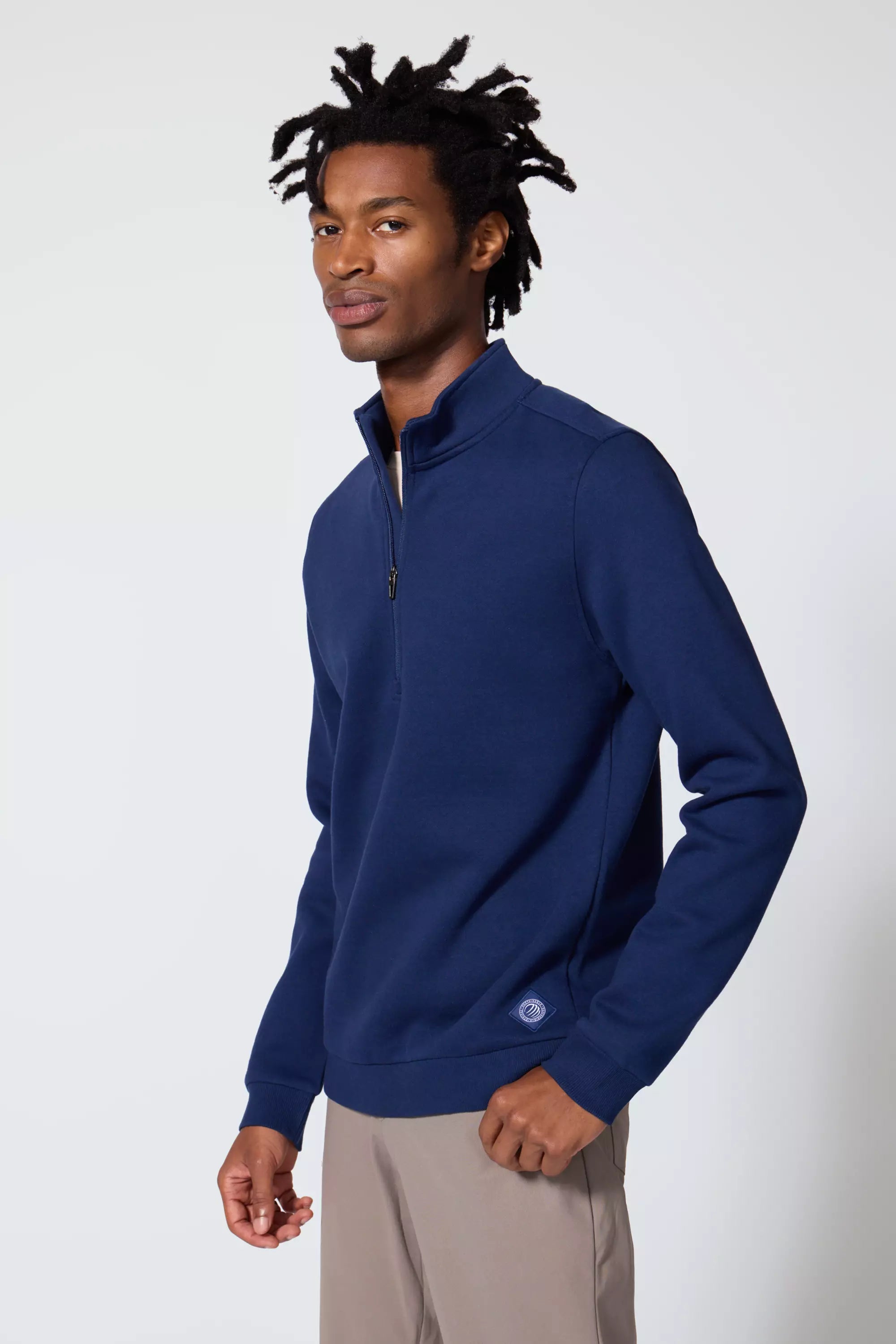 Comfort Men's Fleece 1/4 Zip  - Navy