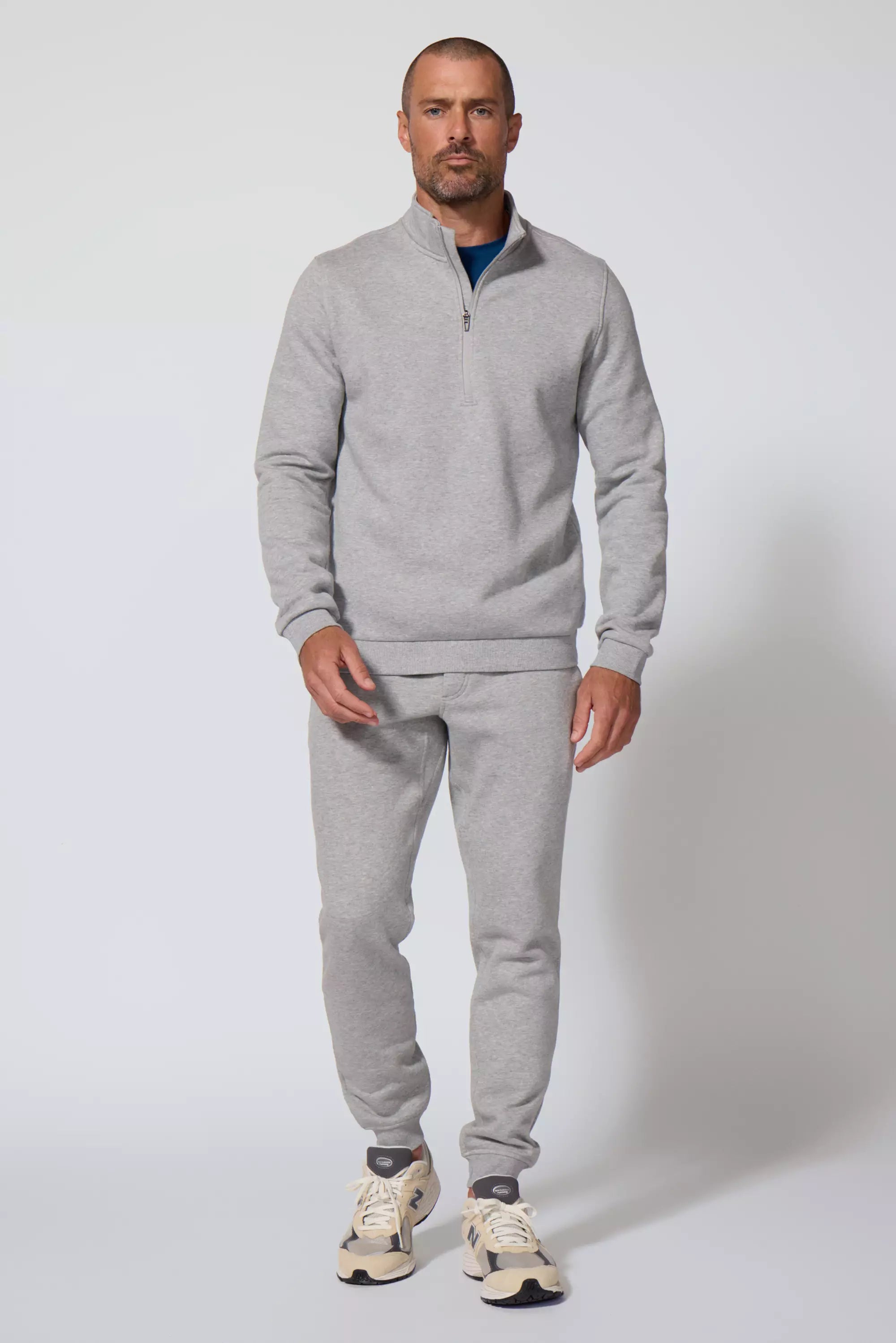 Luxefleece para hombres 1/4 ZIP - HTR Concrete