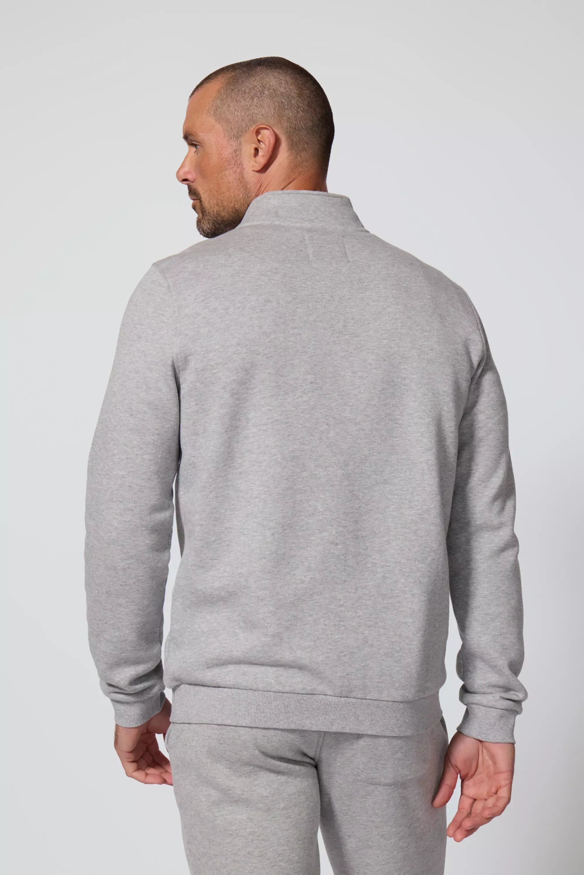 Comfort Men's Fleece 1/4 Zip  - Htr Concrete