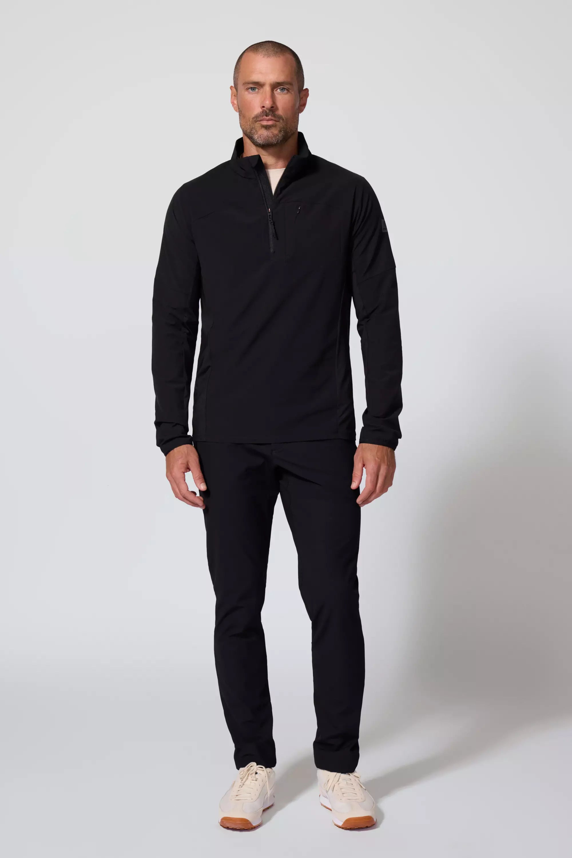 Rove 1/2 Zip - Black