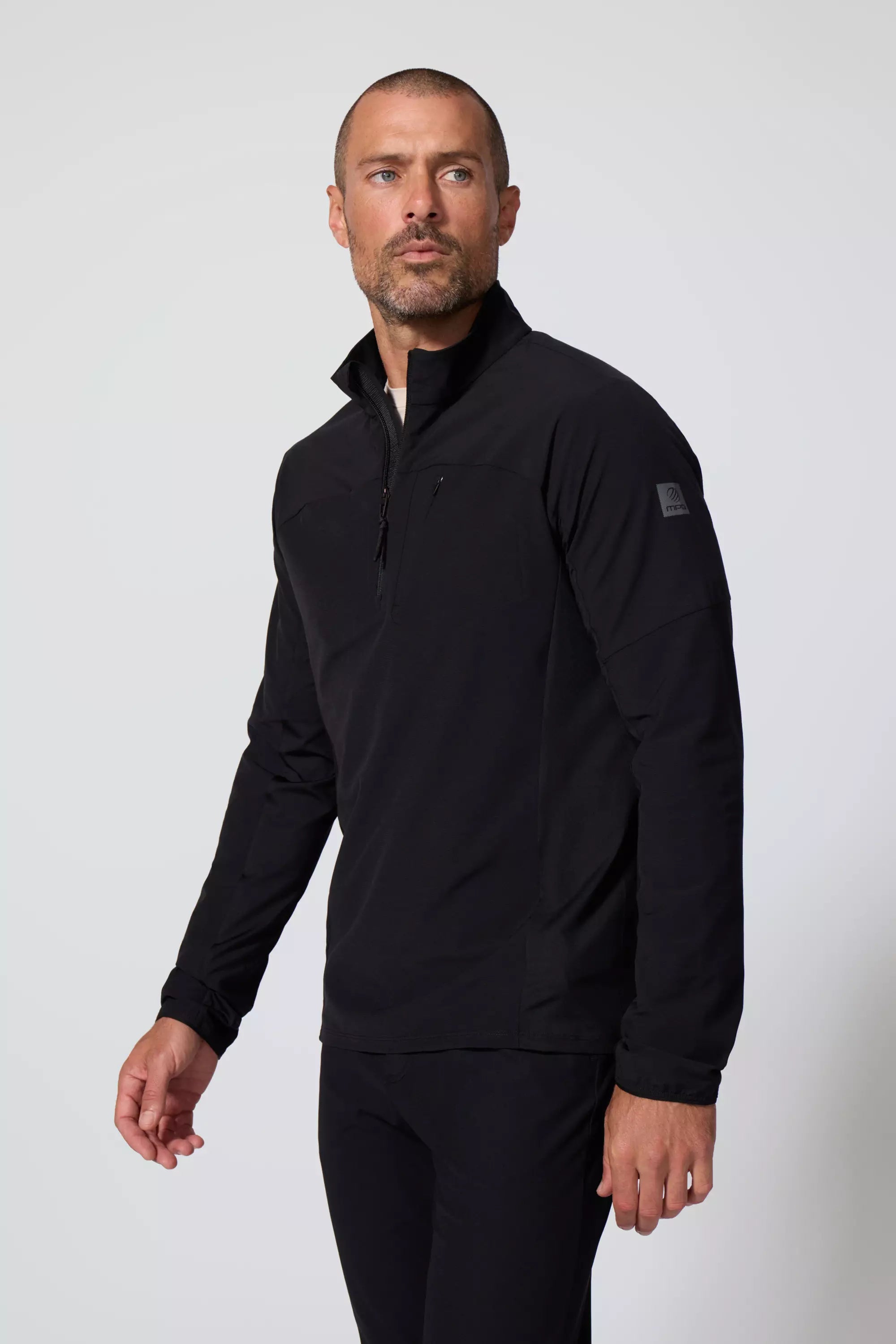 Rove 1/2 Zip - Black