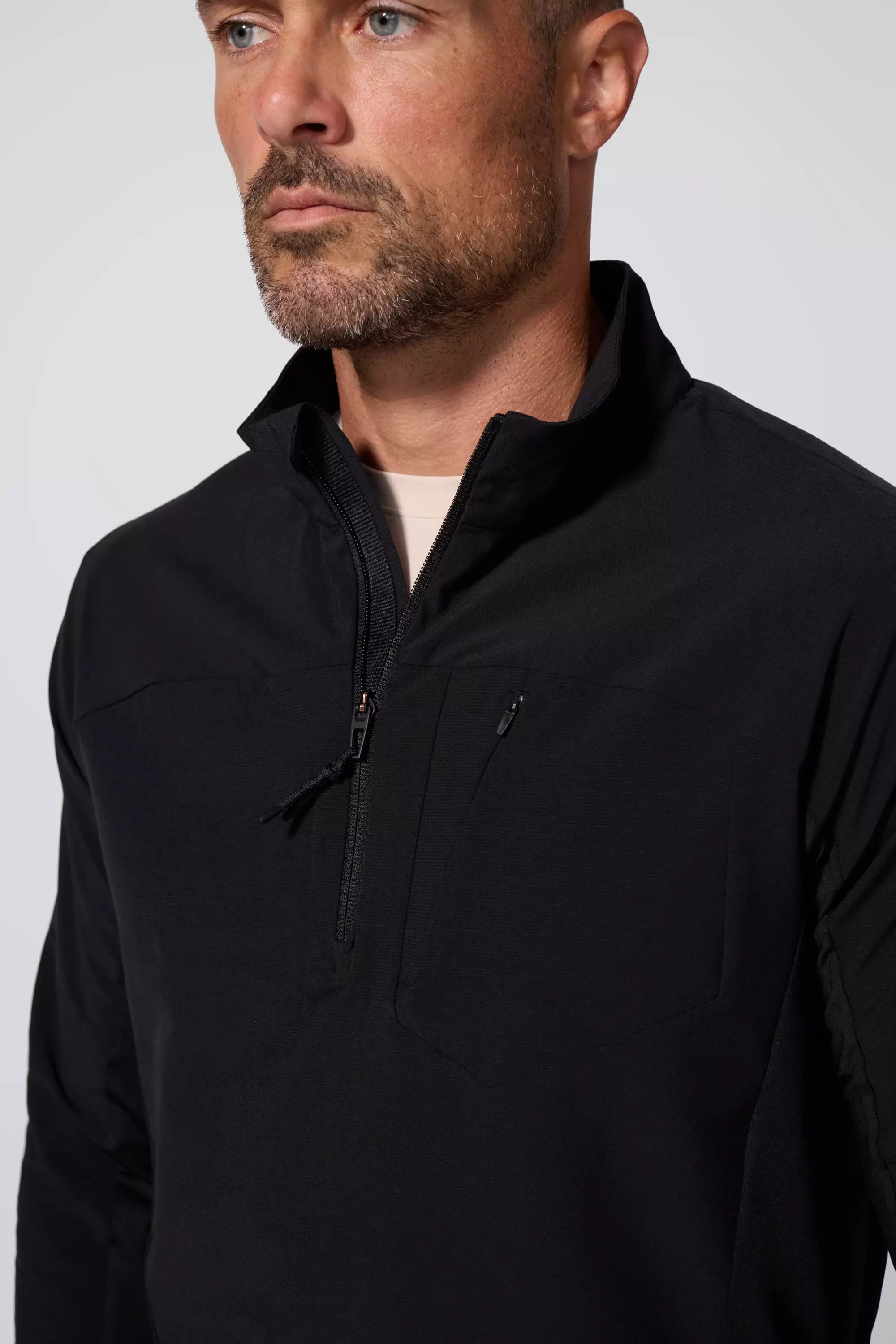 Rove 1/2 Zip - Black