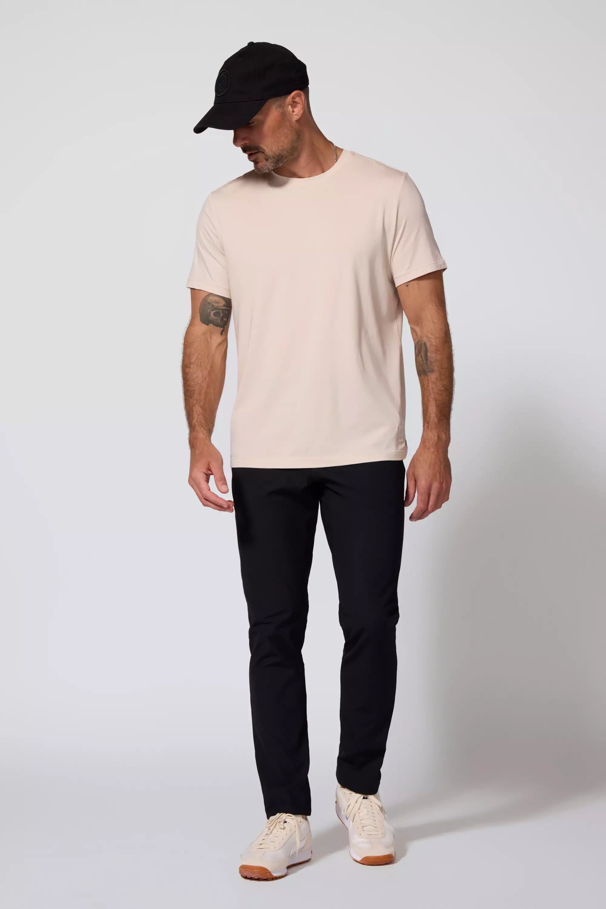 Pima Cotton Tee - Stone