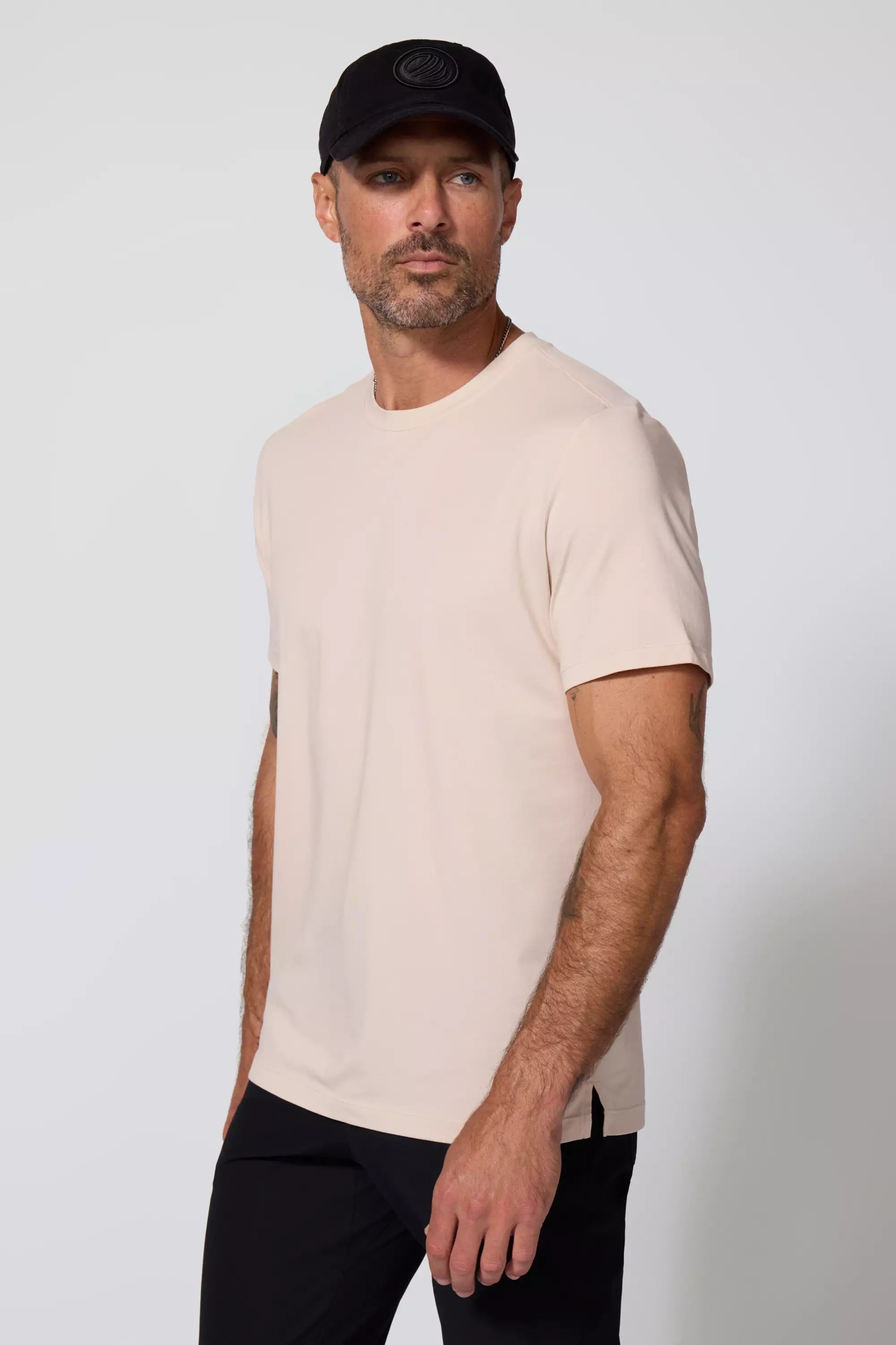 Pima Cotton Tee - Stone