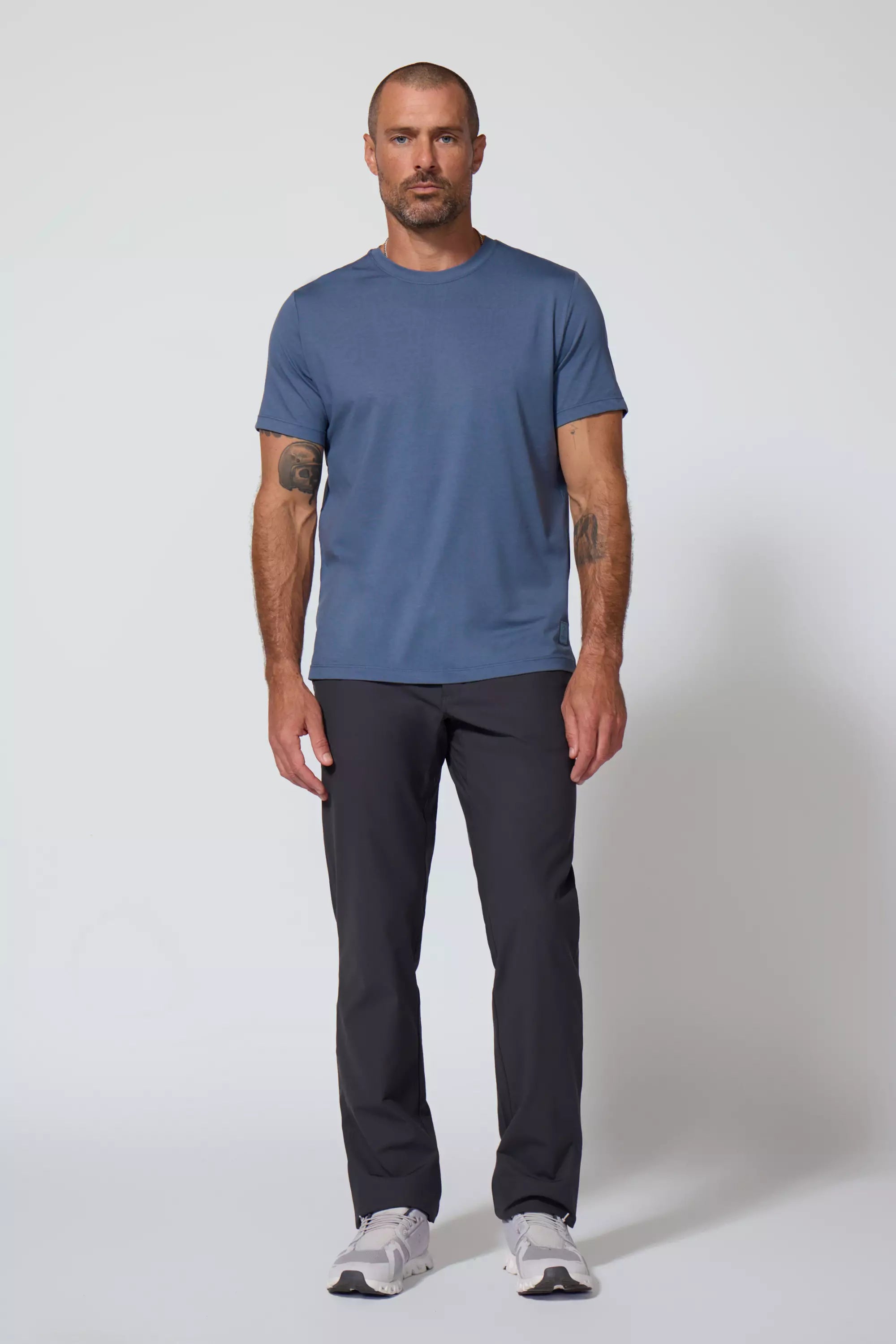 Pima Cotton Tee - Petrol Blue