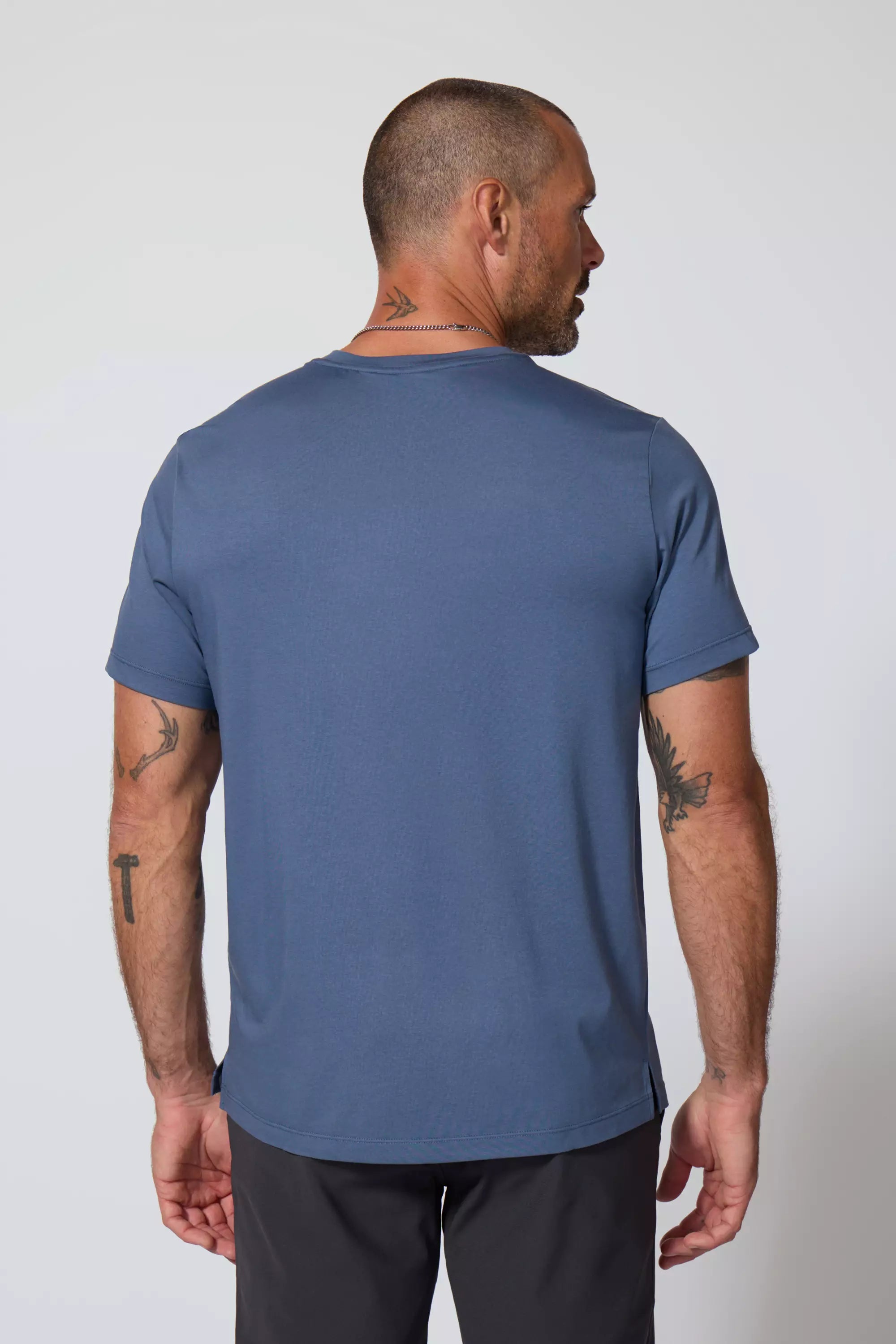 Pima Cotton Tee - Petrol Blue