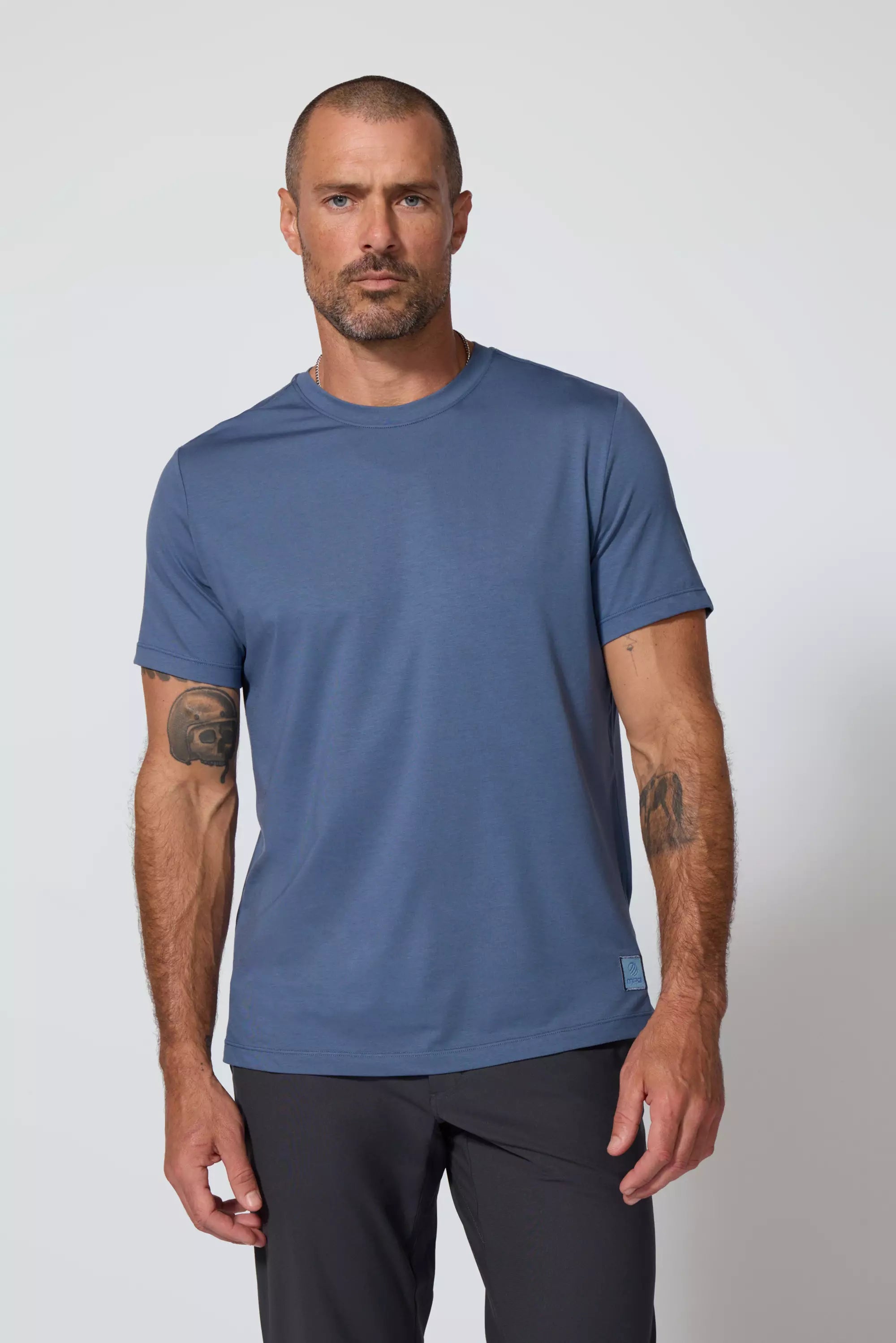 Pima Cotton Tee - Petrol Blue