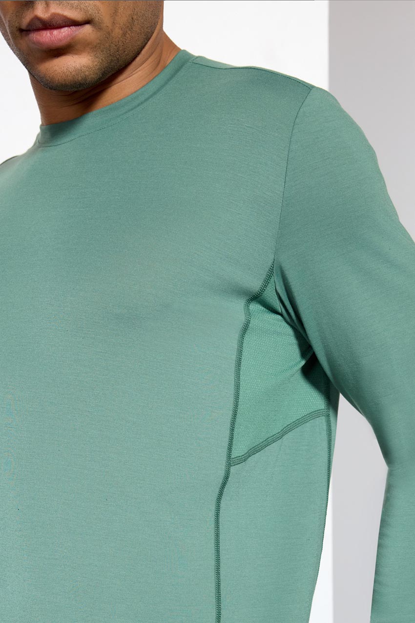 Performance Knit Men's Long Sleeve Tee - Myrtle