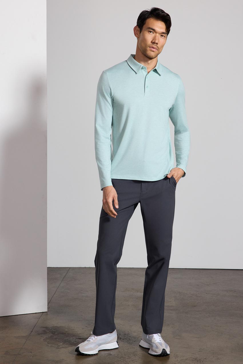 Triumph Long Sleeve Polo - Blue Haze