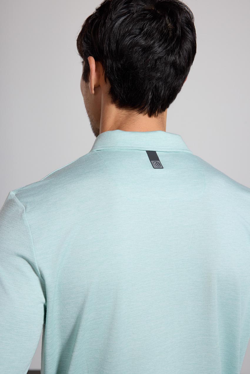 Triumph Long Sleeve Polo - Blue Haze