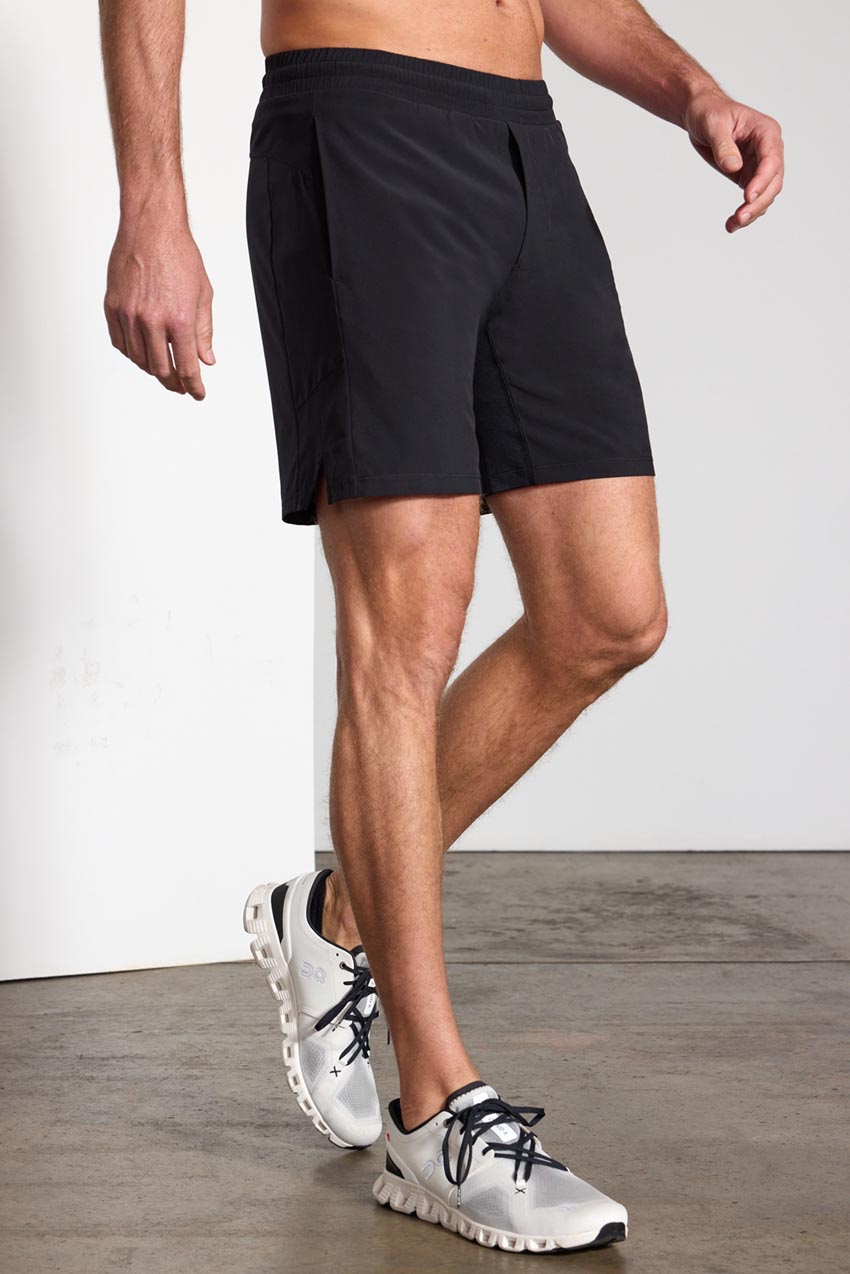 Stride Short with Liner - 7" - Black