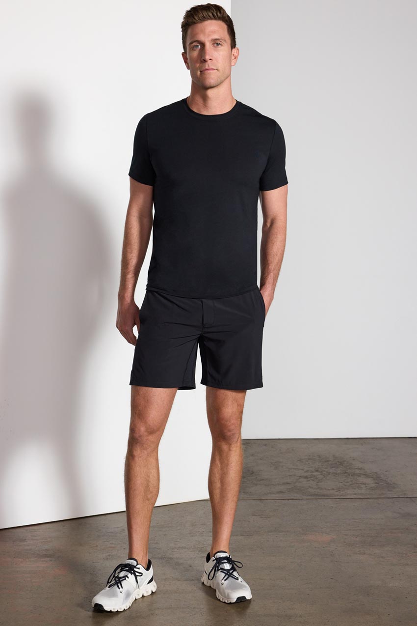 Stride Short with Liner - 7" - Black