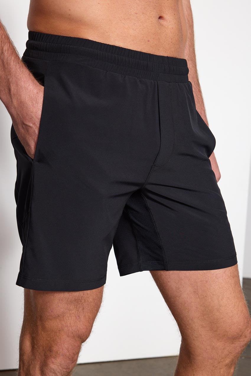 Stride Short with Liner - 7" - Black