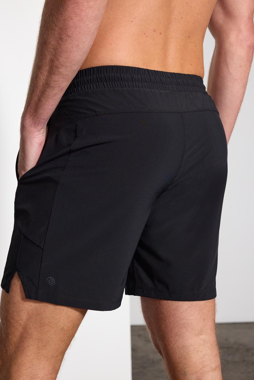 Stride Short with Liner - 7" - Black