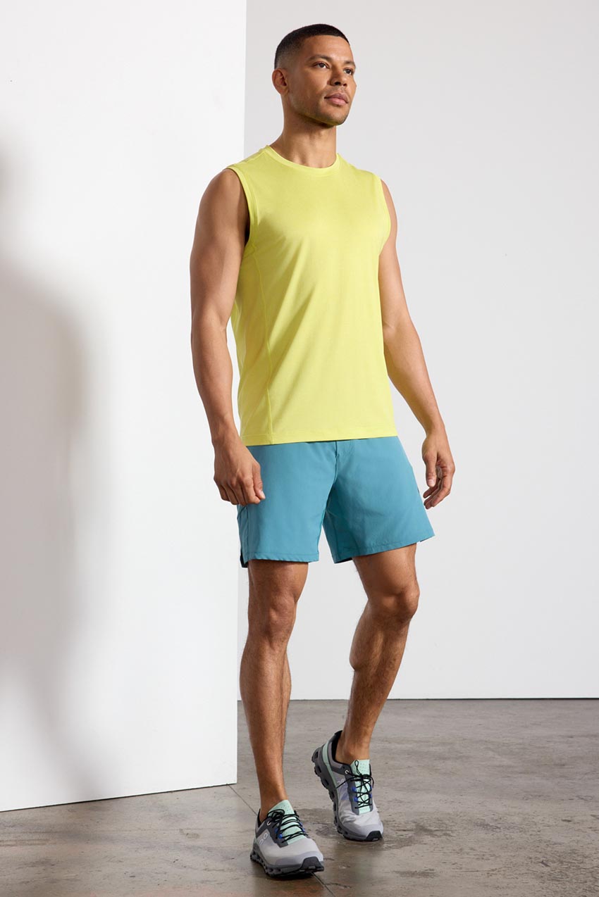 Stride Short with Liner - 7" - Hydro/Primrose