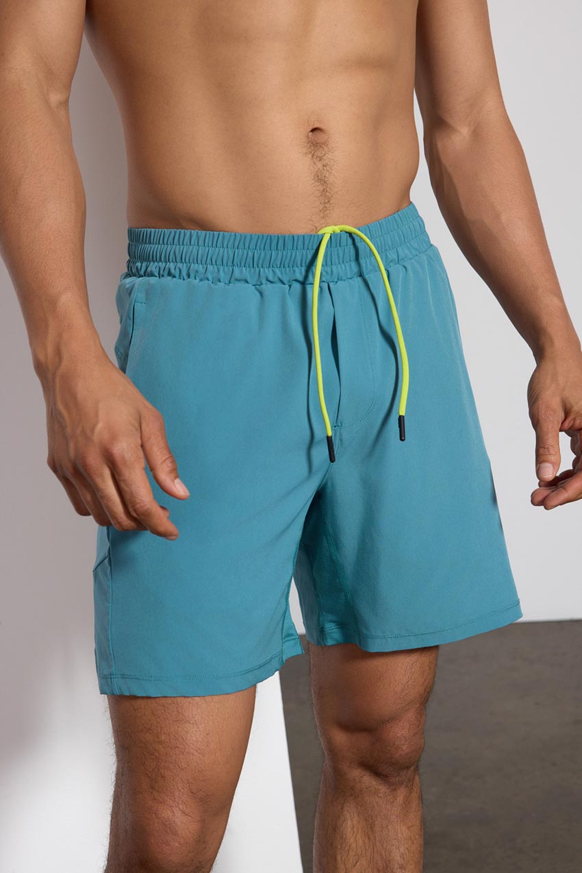 Stride Short with Liner - 7" - Hydro/Primrose