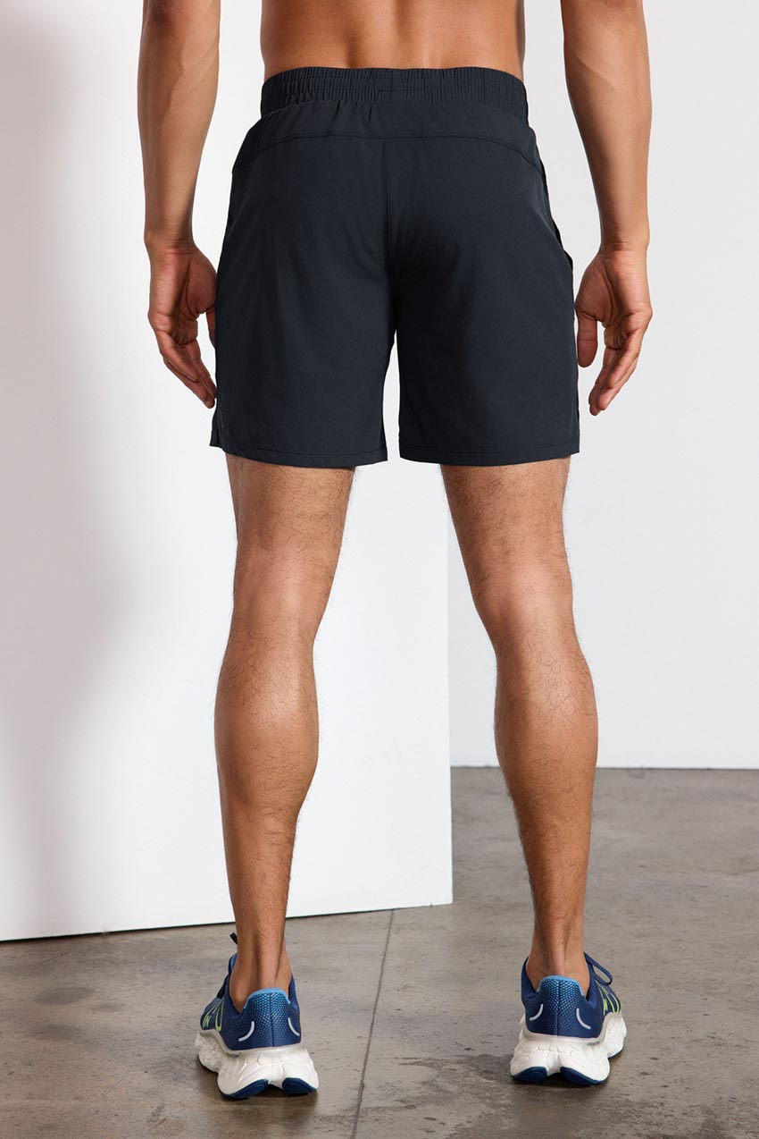 Stride Sweat / Swim Short with Liner - 7" - Black/Primrose