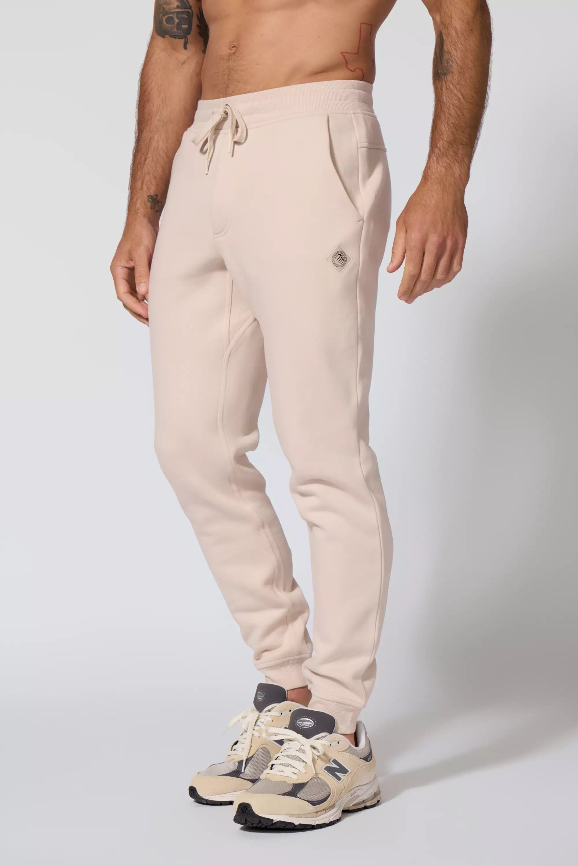 Comfort Men's Fleece Jogger - Stone